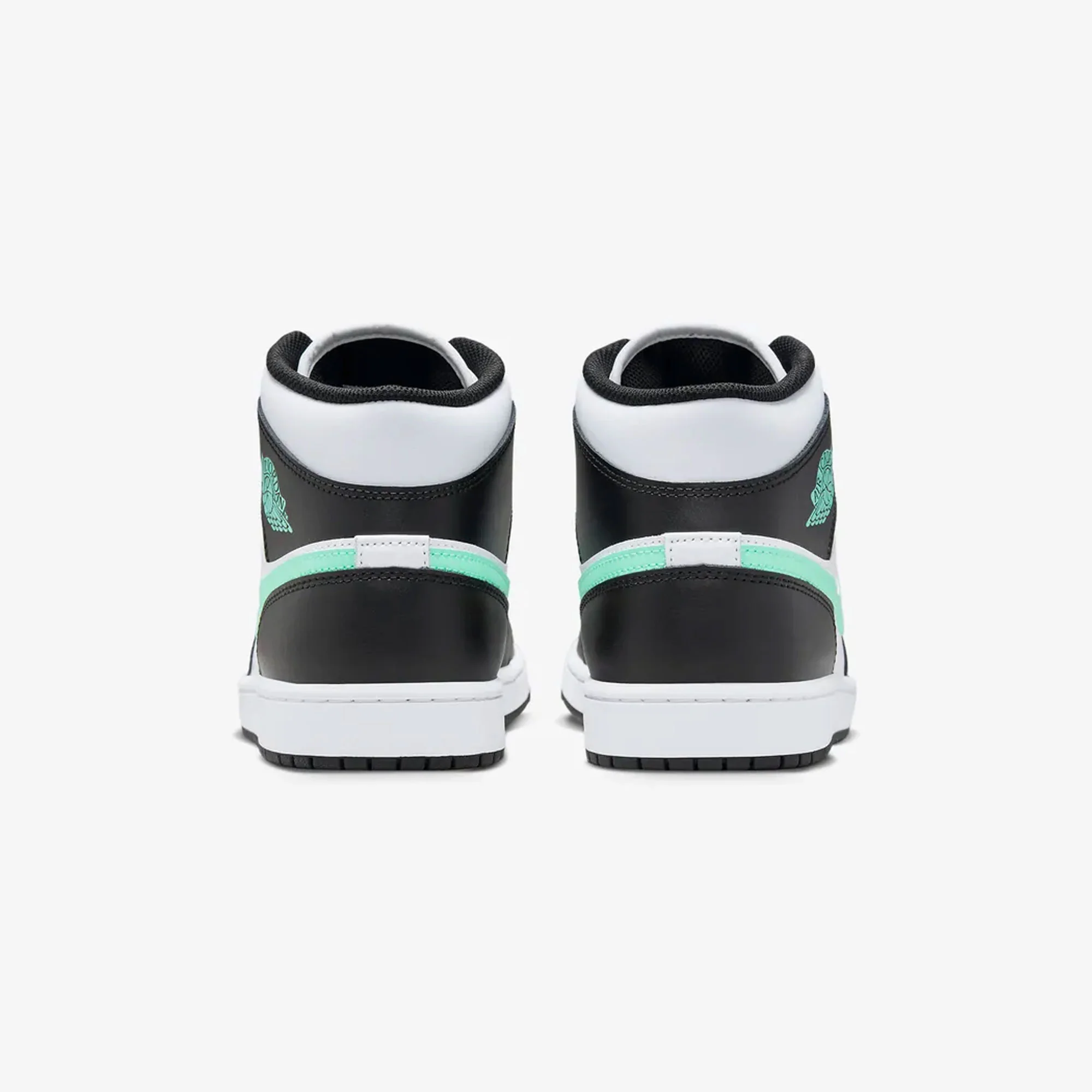 Jordan | AIR JORDAN 1 MID { WHITE/GREEN GLOW-BLACK - Image 3
