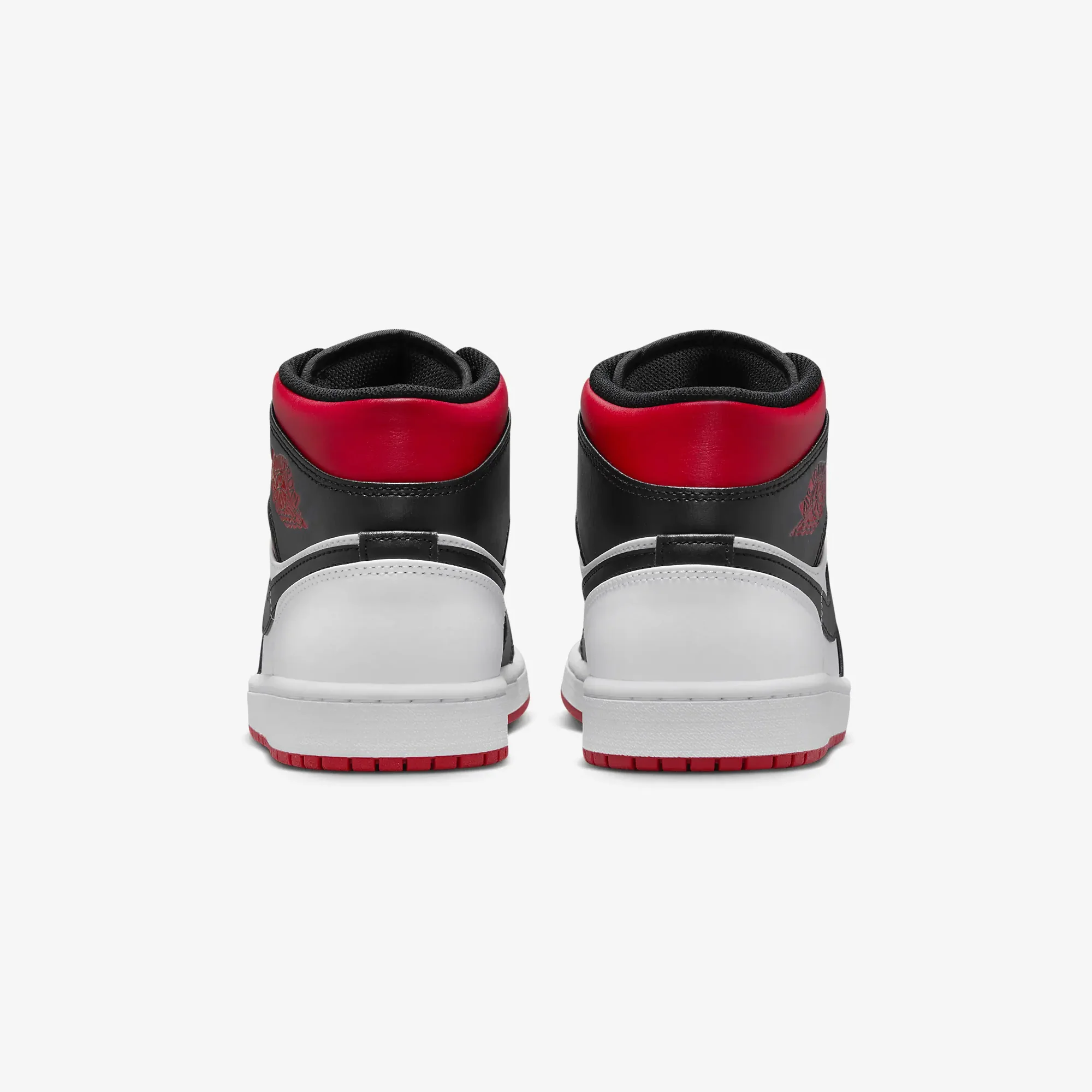 Jordan | AIR JORDAN 1 MID { WHITE/GYM RED-BLACK - Image 3