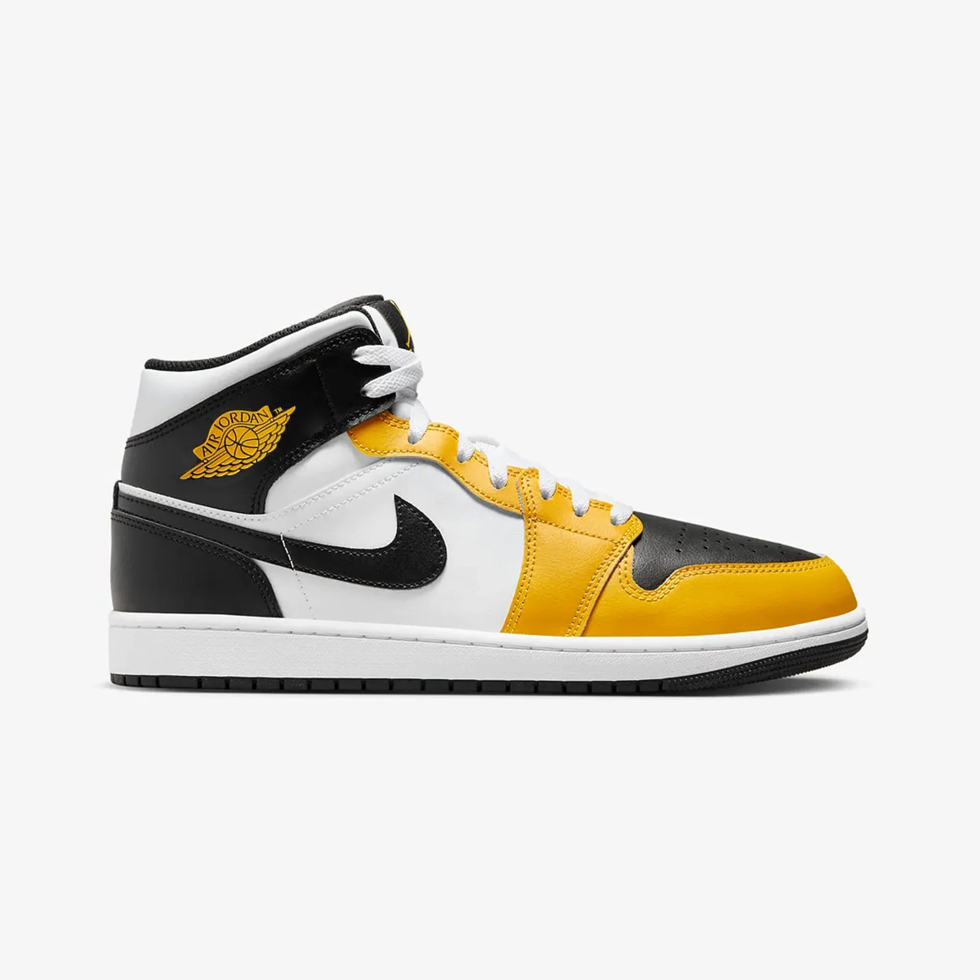 Jordan | AIR JORDAN 1 MID { YELLOW OCHRE/BLACK-WHITE-YELLOW OCHRE