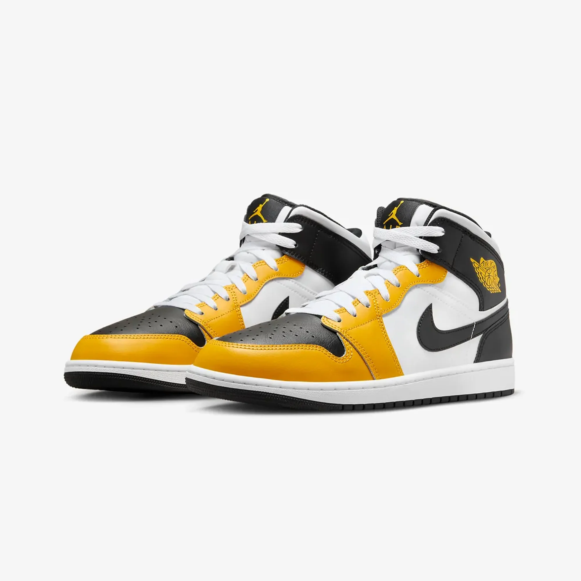 Jordan | AIR JORDAN 1 MID { YELLOW OCHRE/BLACK-WHITE-YELLOW OCHRE - Image 2
