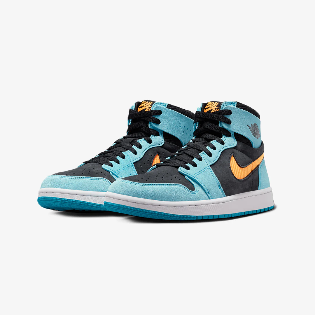 Jordan | AIR JORDAN 1 ZOOM CMFT 2 { BLEACHED AQUA/BLACK/WHITE/BRIGHT - Image 2