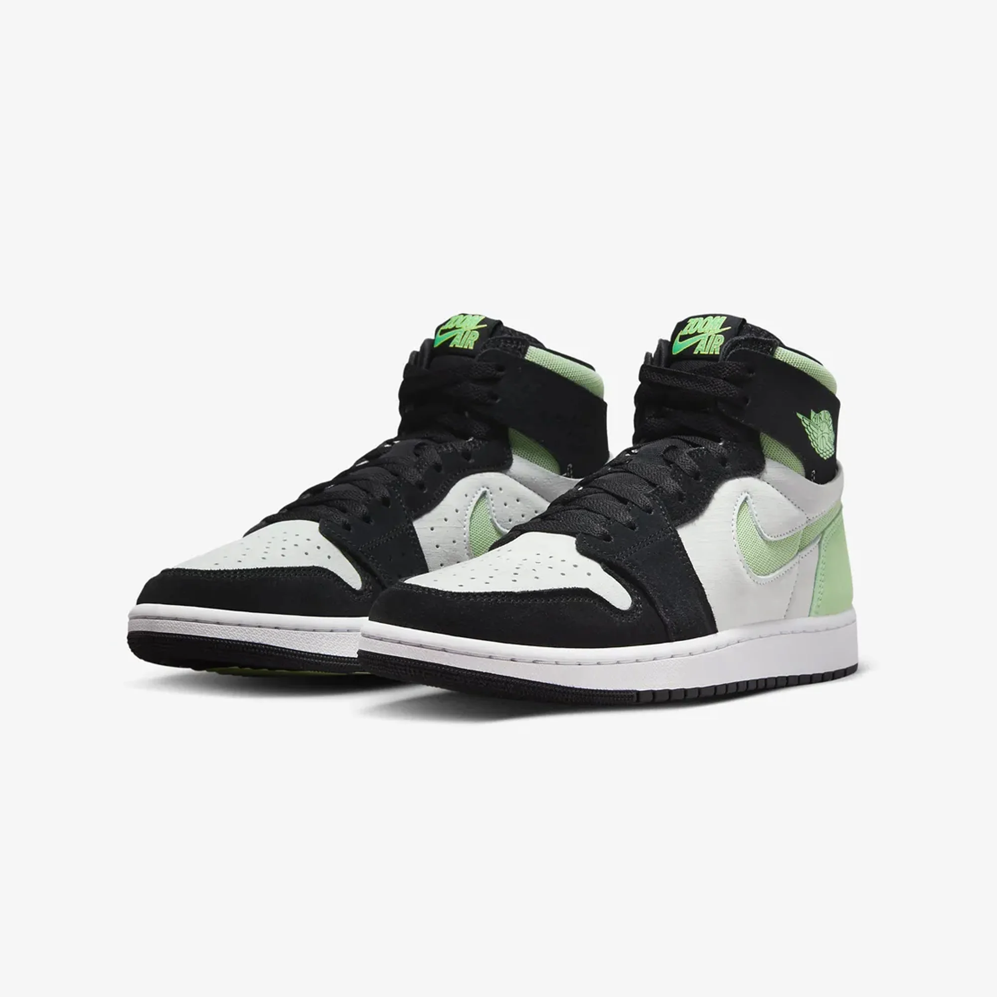 Jordan | AIR JORDAN 1 ZOOM CMFT 2 { WHITE/BLACK/HONEYDEW/GREEN - Image 2