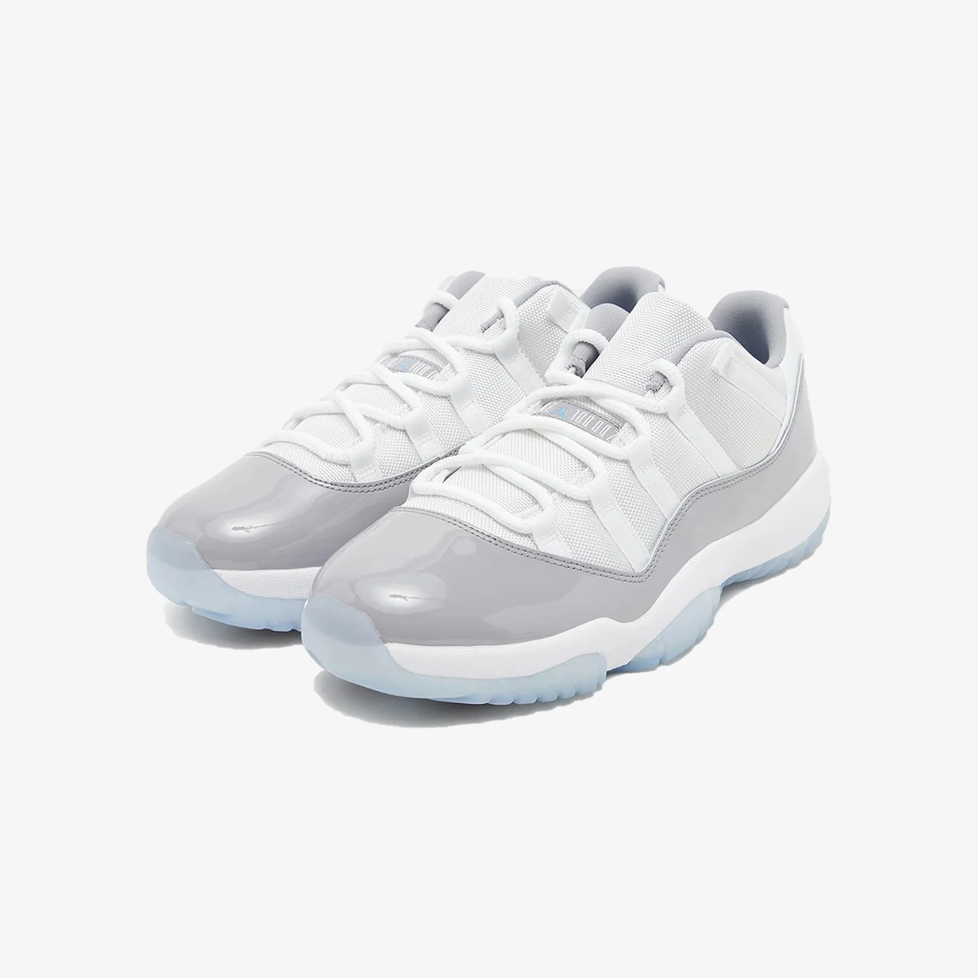 Jordan | AIR JORDAN 11 RETRO LOW { WHITE/UNIVERSITY BLUE-CEMENT GREY - Image 2