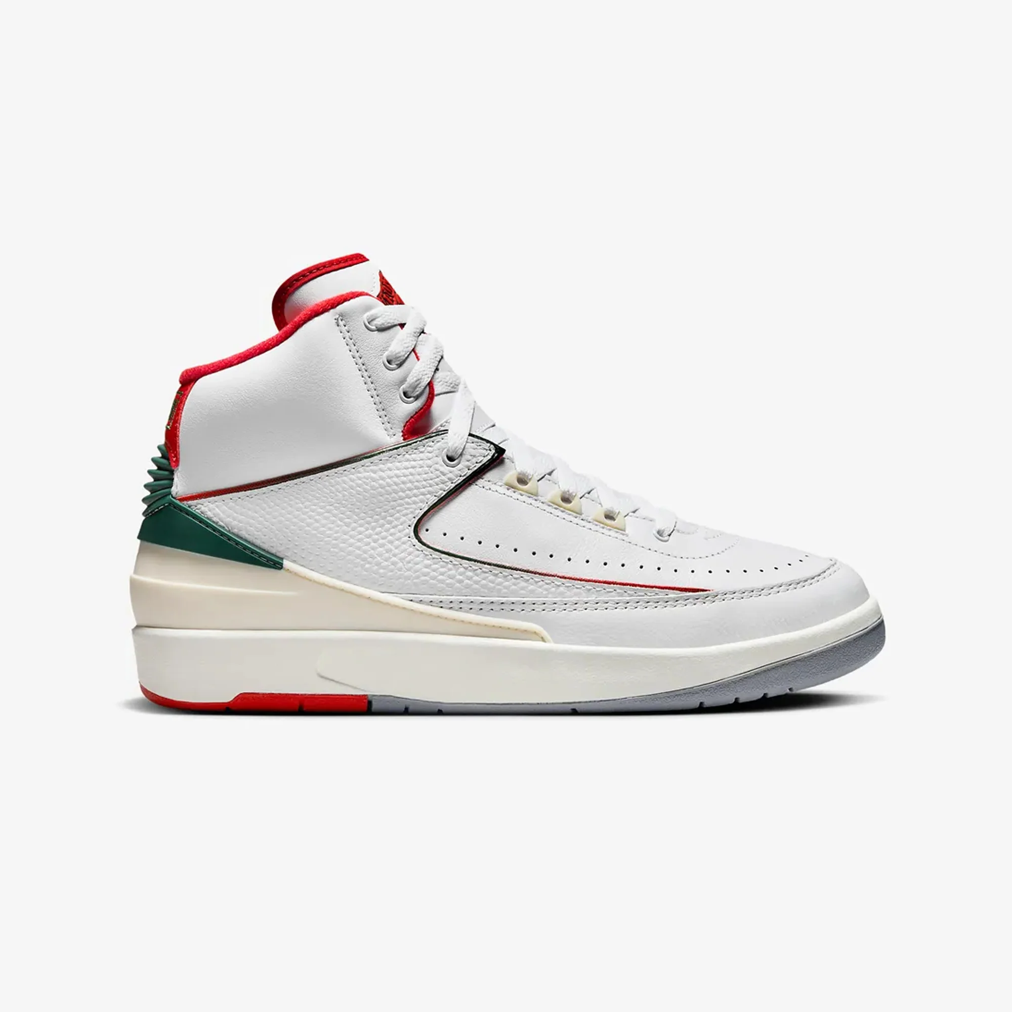 Jordan | AIR JORDAN 2 "ORIGINS" { WHITE/FIRE RED-FIR-SAIL