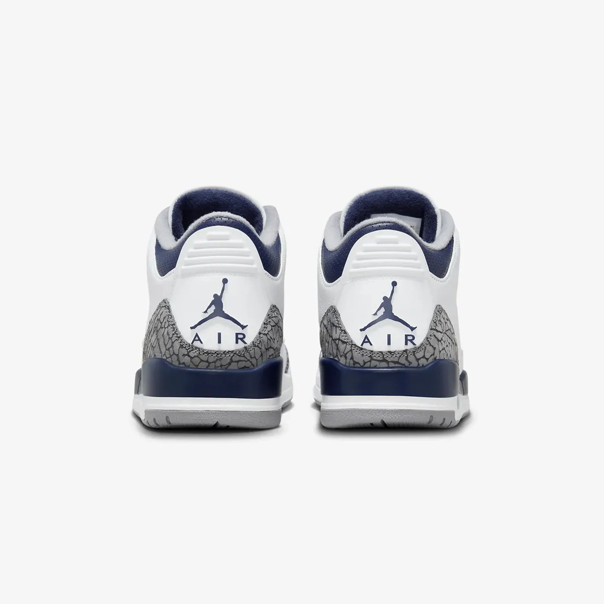 Jordan | AIR JORDAN 3 RETRO { WHITE/MIDNIGHT NAVY-CEMENT GREY-BLACK - Image 3