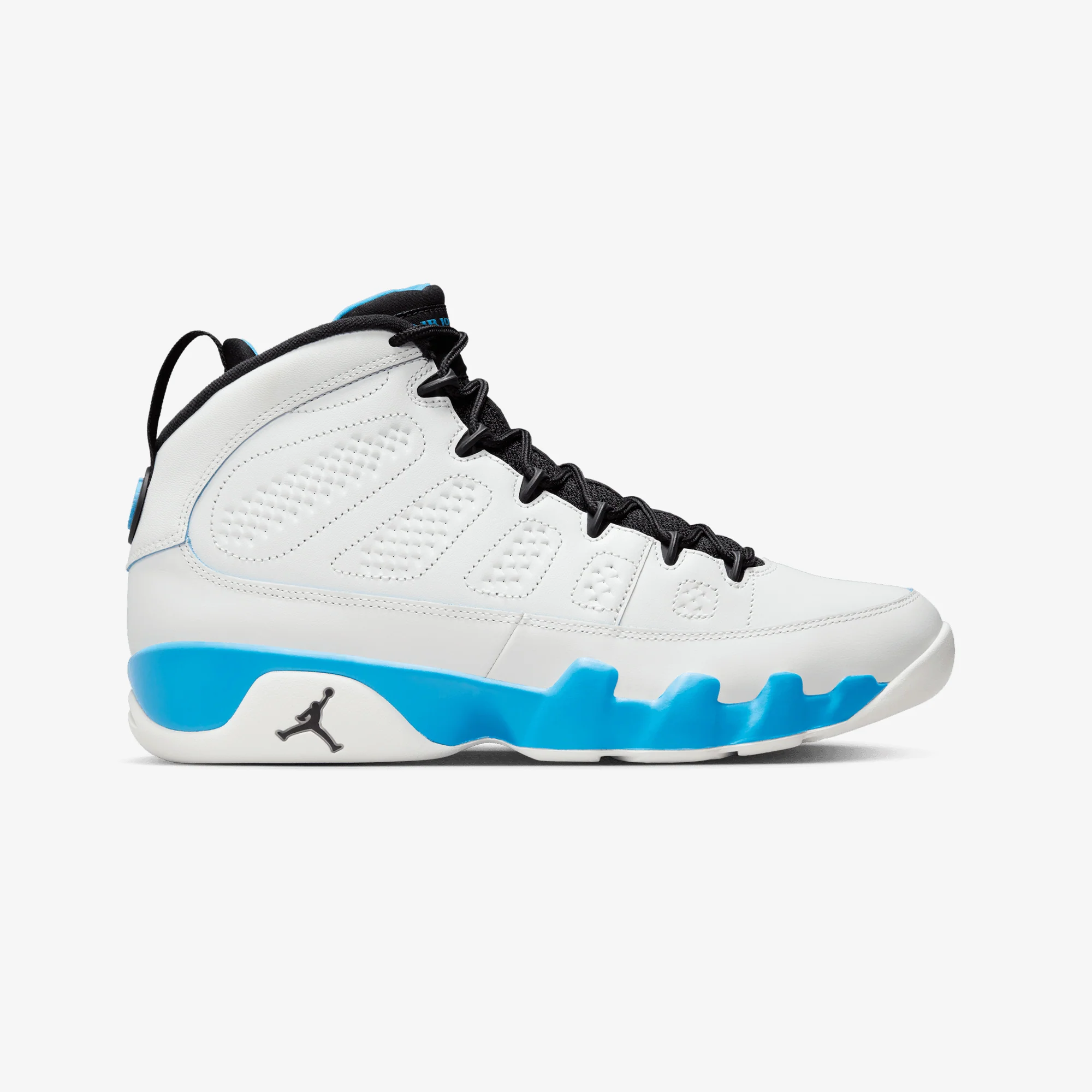 Jordan | AIR JORDAN 9 RETRO { SUMMIT WHITE/BLACK-DK POWDER BLUE