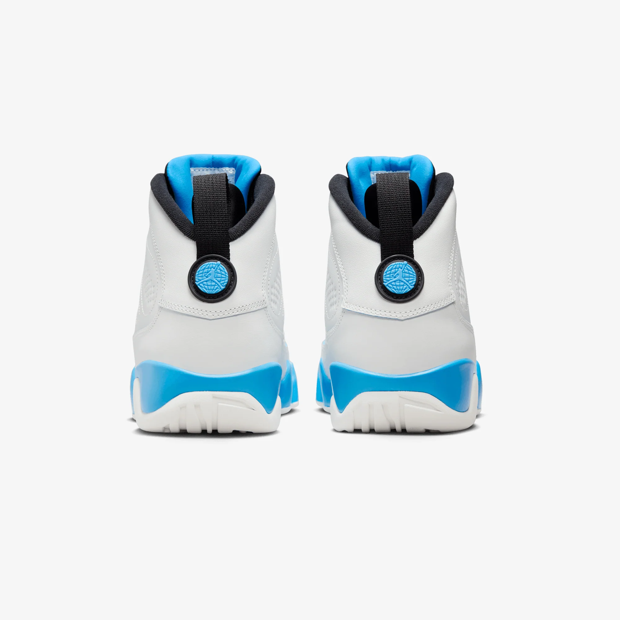 Jordan | AIR JORDAN 9 RETRO { SUMMIT WHITE/BLACK-DK POWDER BLUE - Image 3