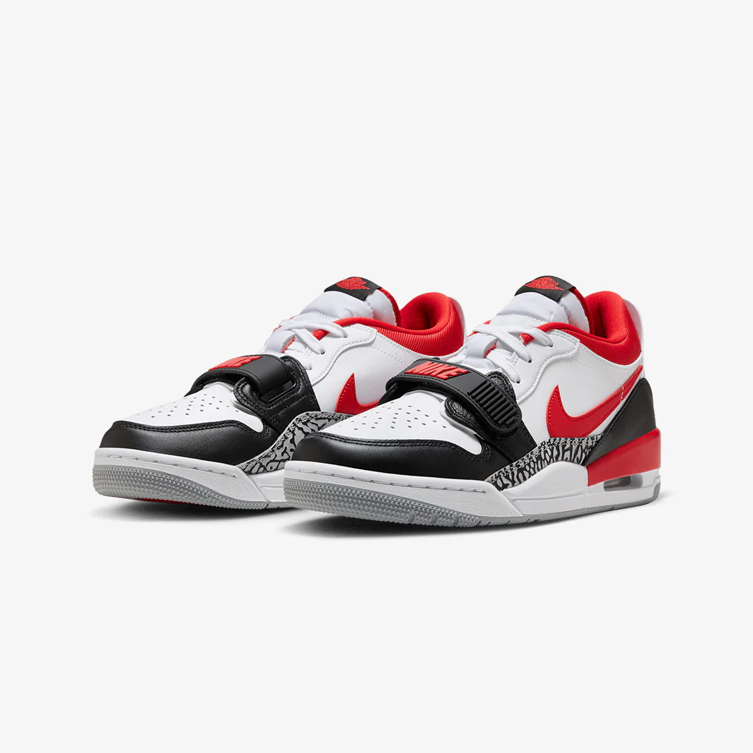 Jordan | AIR JORDAN LEGACY 312 LOW { WHITE/FIRE RED-BLACK-WOLF GREY - Image 2