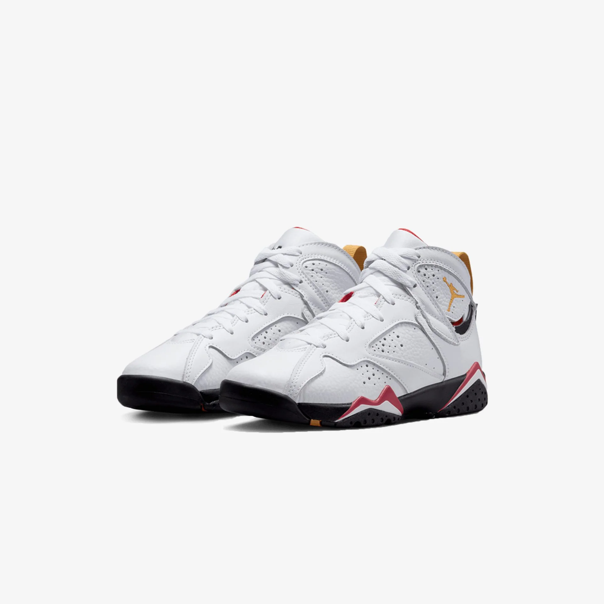 Jordan | AIR JORDAN RETRO 7 { WHITE/BLACK-CARDINAL RED-CHUTNEY (GS) - Image 2