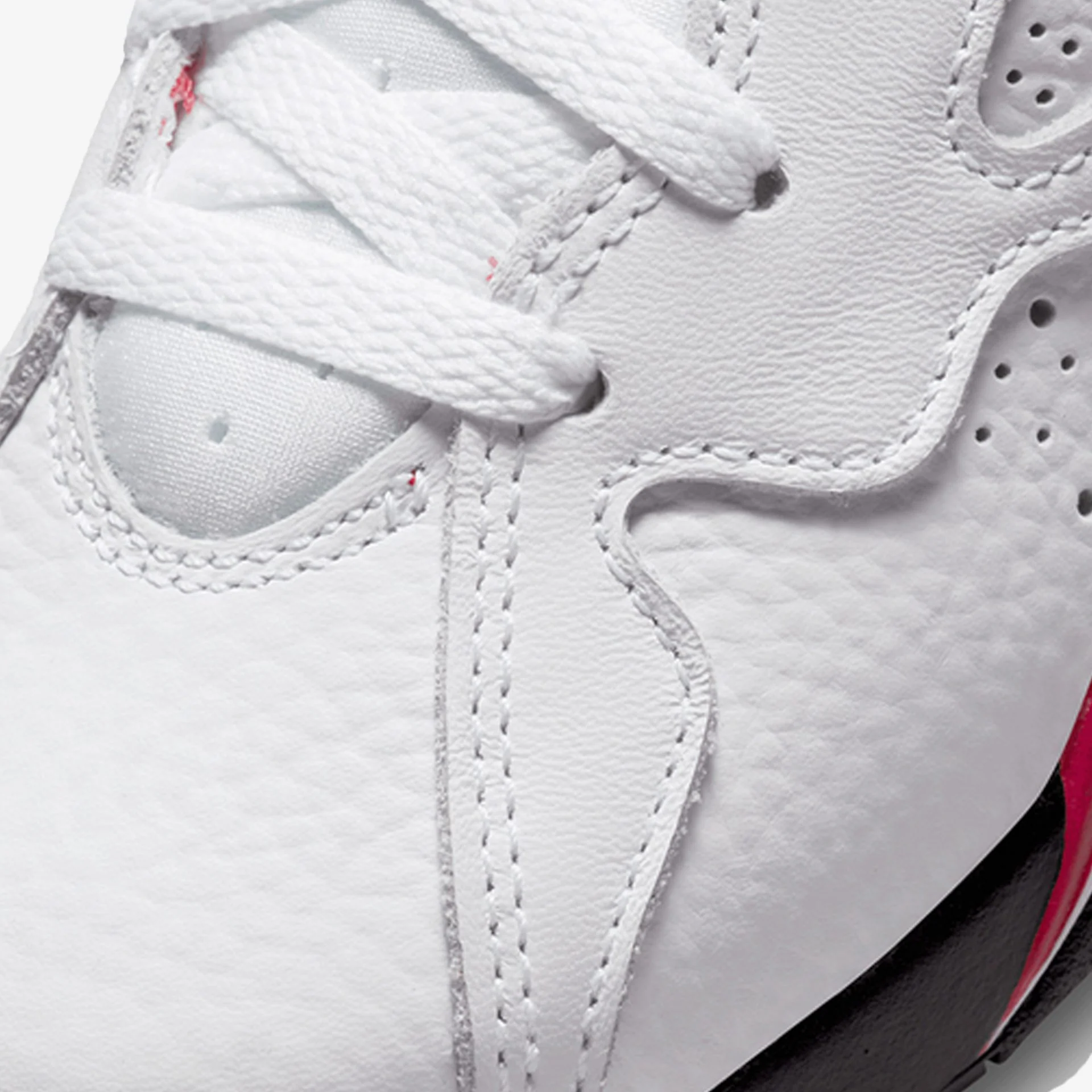 Jordan | AIR JORDAN RETRO 7 { WHITE/BLACK-CARDINAL RED-CHUTNEY (GS) - Image 4