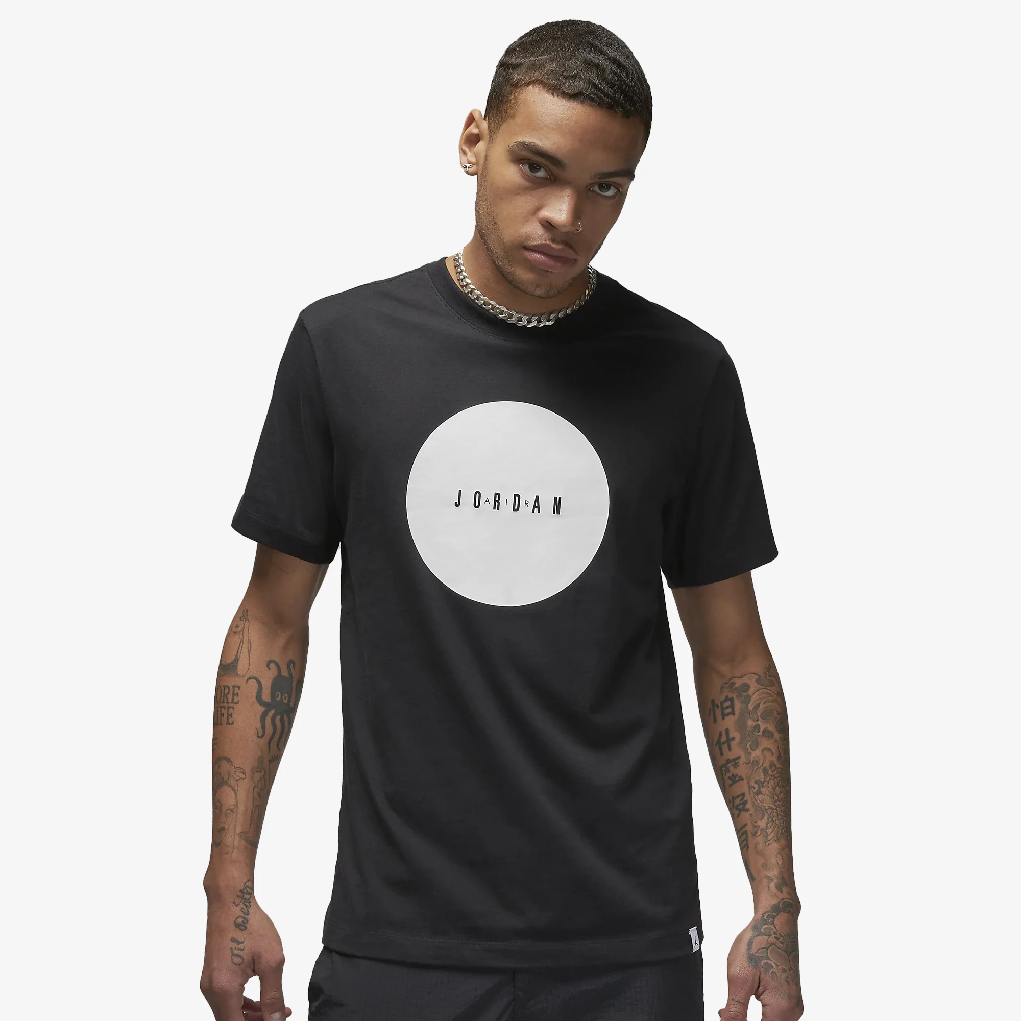 Jordan | AIR JORDAN T-SHIRT { BLACK/WHITE