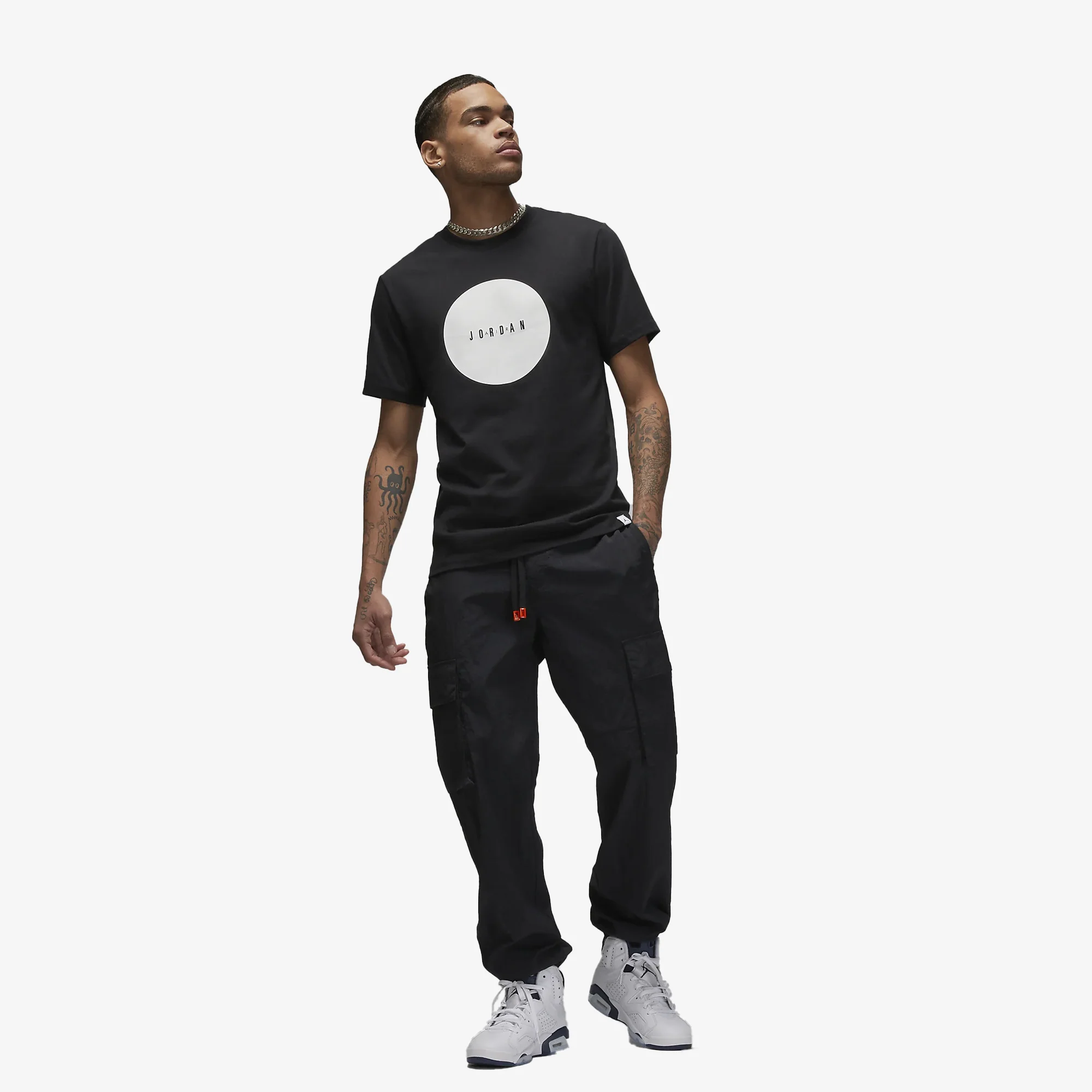 Jordan | AIR JORDAN T-SHIRT { BLACK/WHITE - Image 5