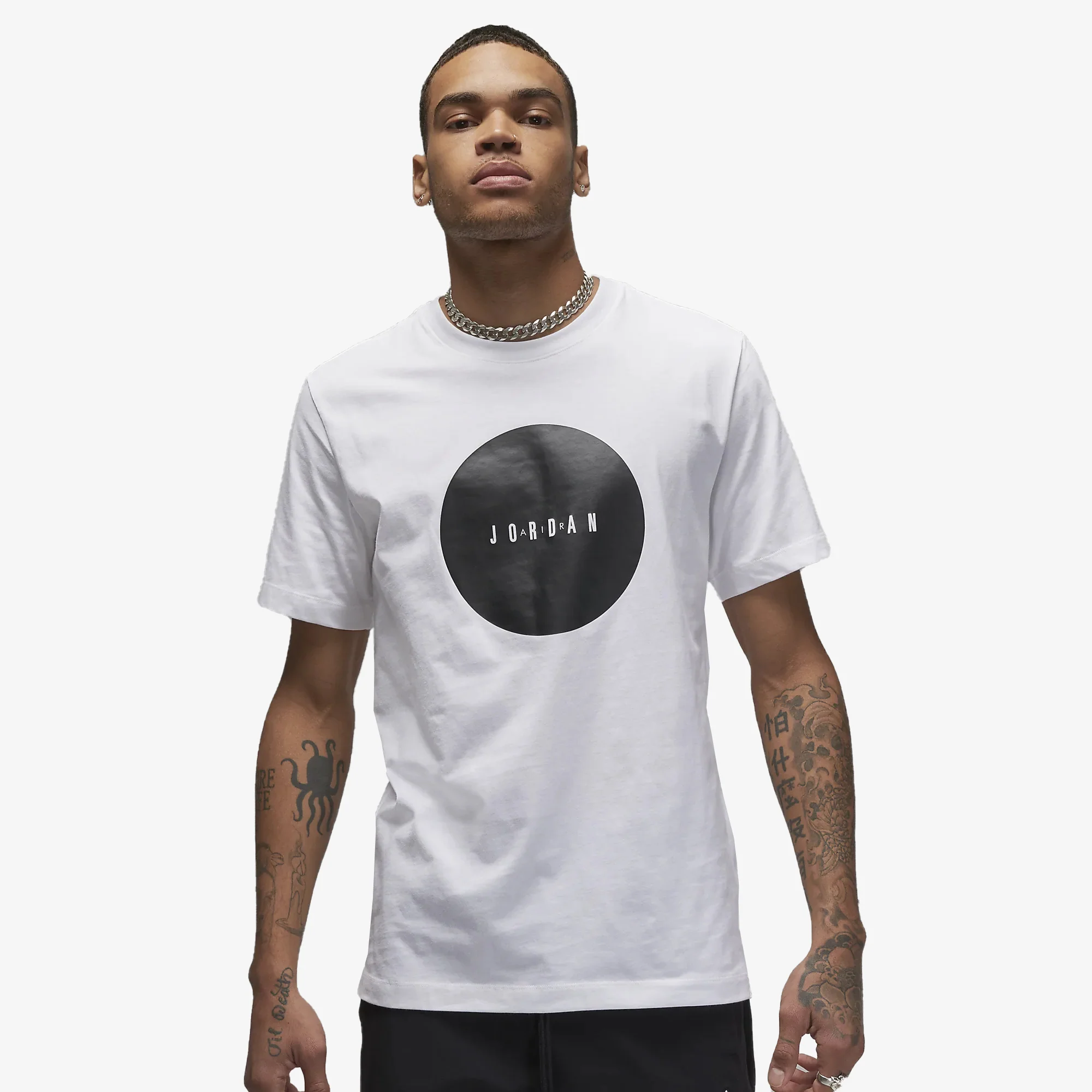 Jordan | AIR JORDAN T-SHIRT { WHITE/BLACK