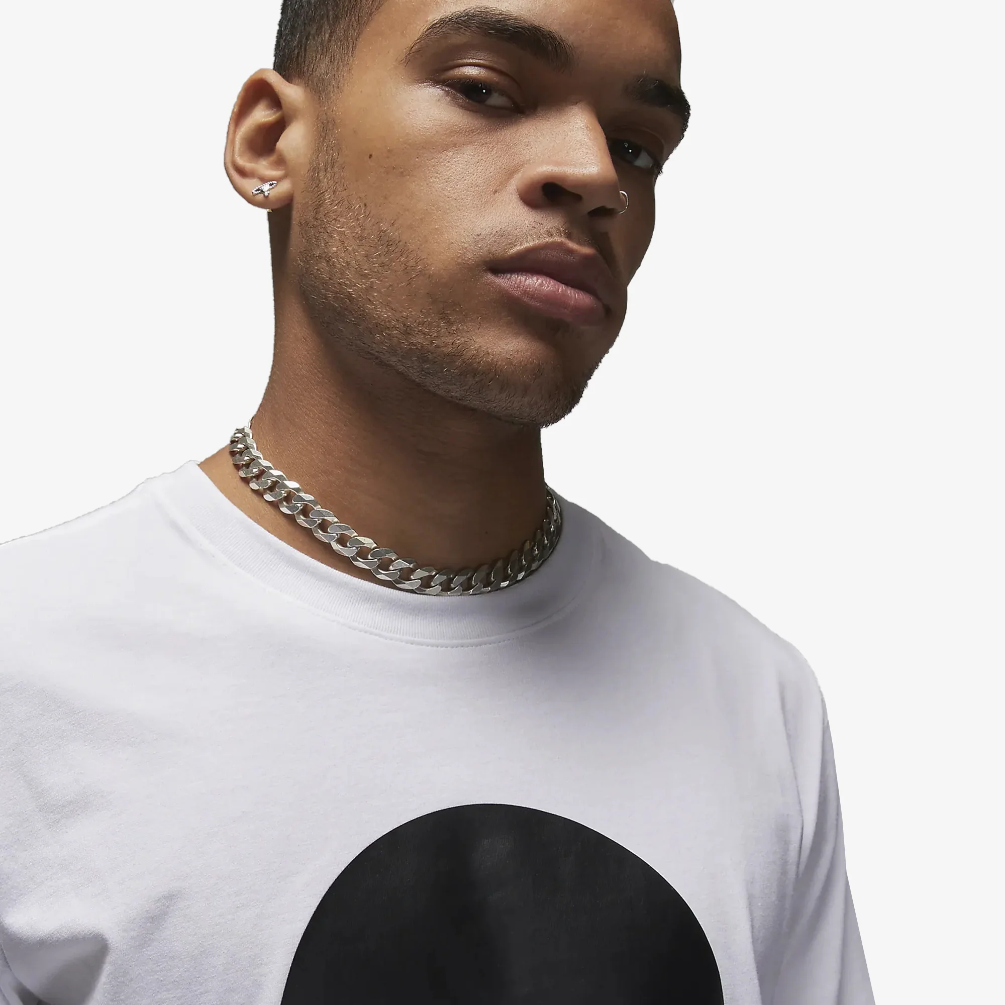 Jordan | AIR JORDAN T-SHIRT { WHITE/BLACK - Image 3
