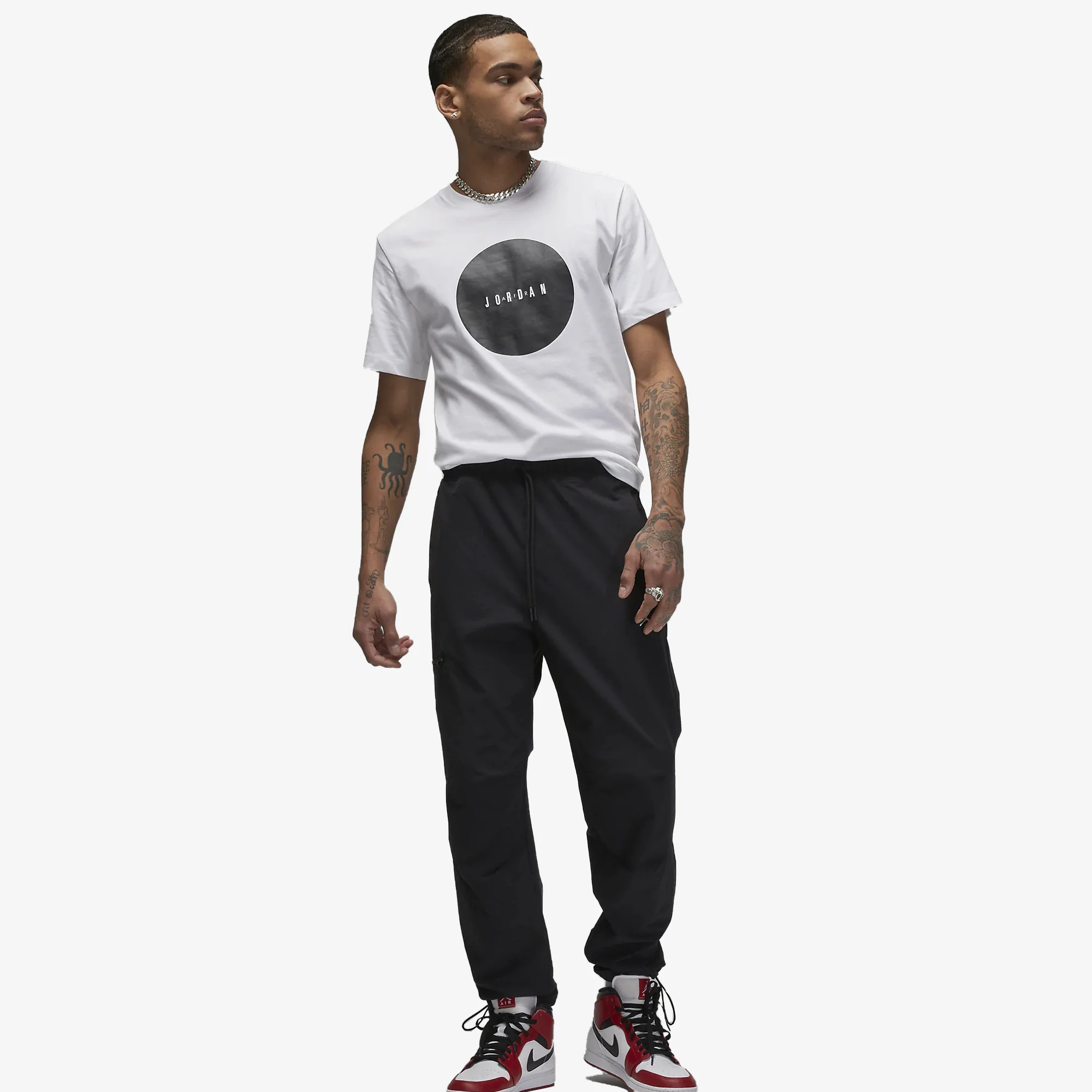 Jordan | AIR JORDAN T-SHIRT { WHITE/BLACK - Image 5