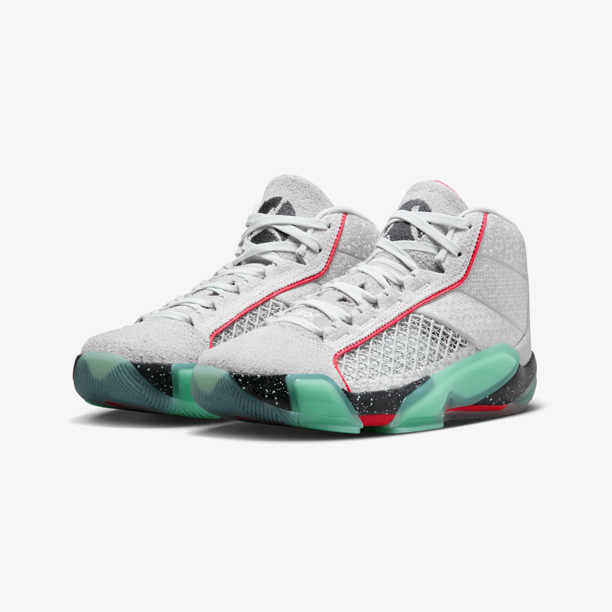 Jordan | AIR JORDAN XXXVIII RUI PF { PHOTON DUST/OFF NOIR-MINT FOAM-SIREN RED - Image 2