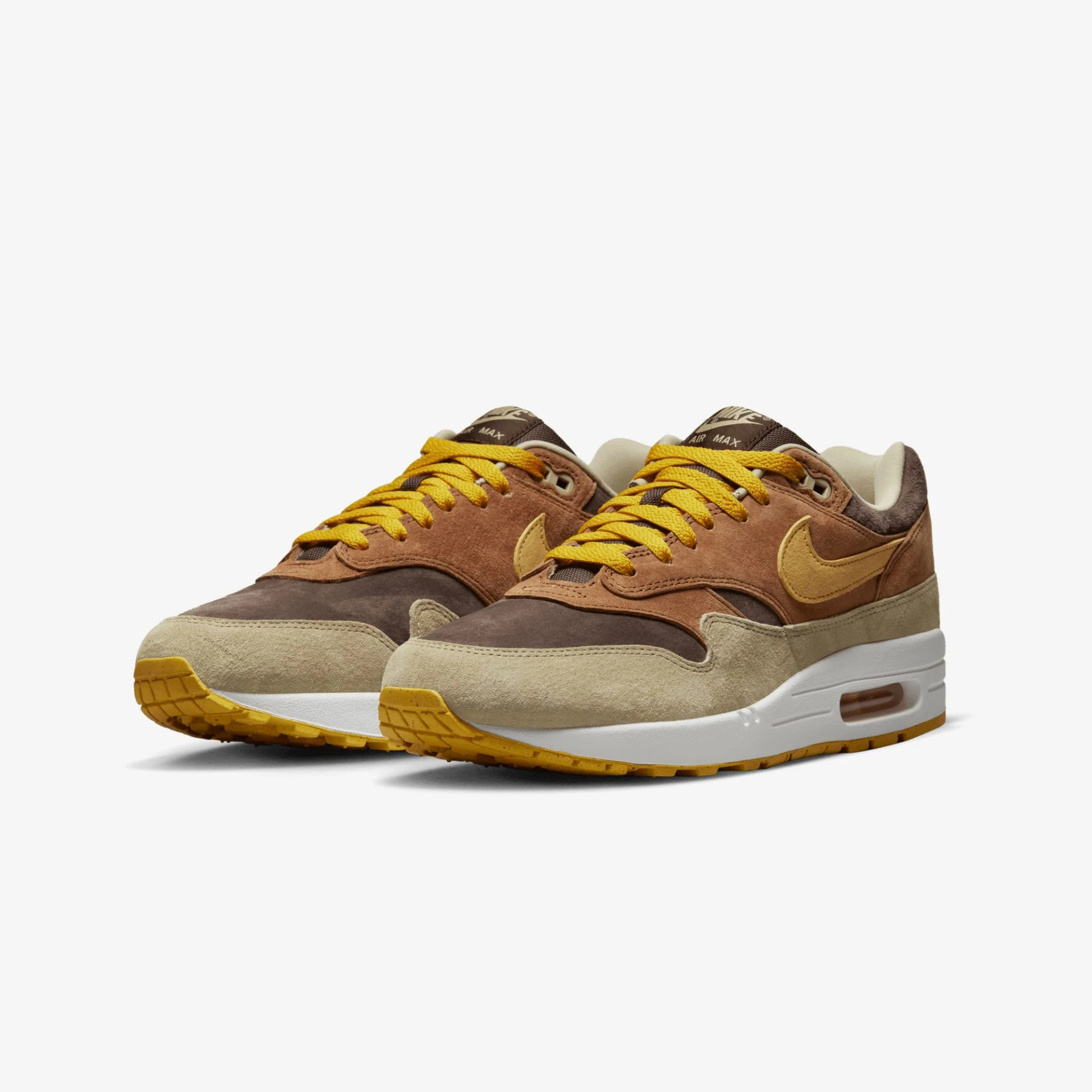 Nike | AIR MAX 1 PREMIUM { PECAN/YELLOW OCHRE-BAROQUE BROWN - Image 2
