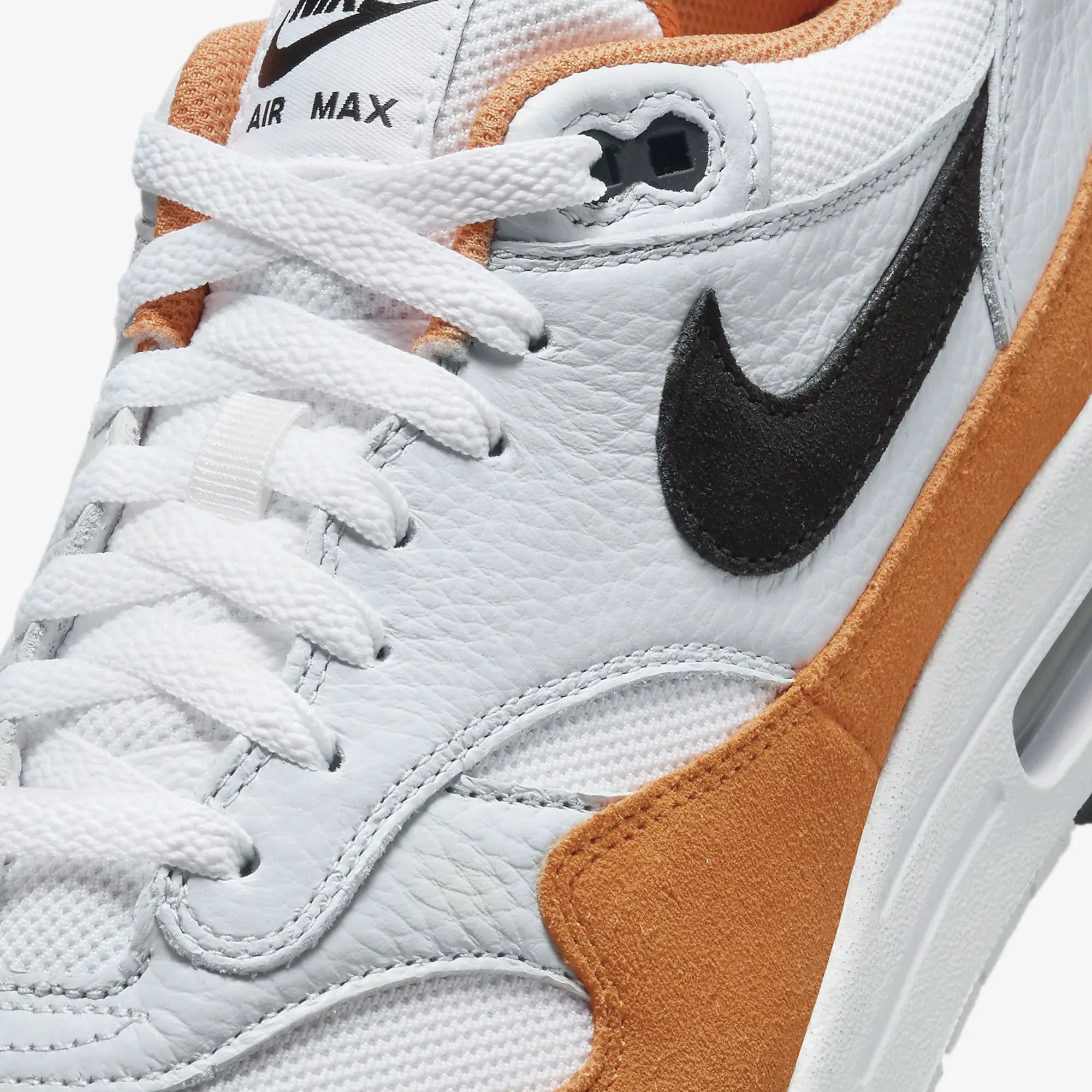 Nike | AIR MAX 1  { WHITE/BLACK-MONARCH-PURE PLATINUM - Image 4