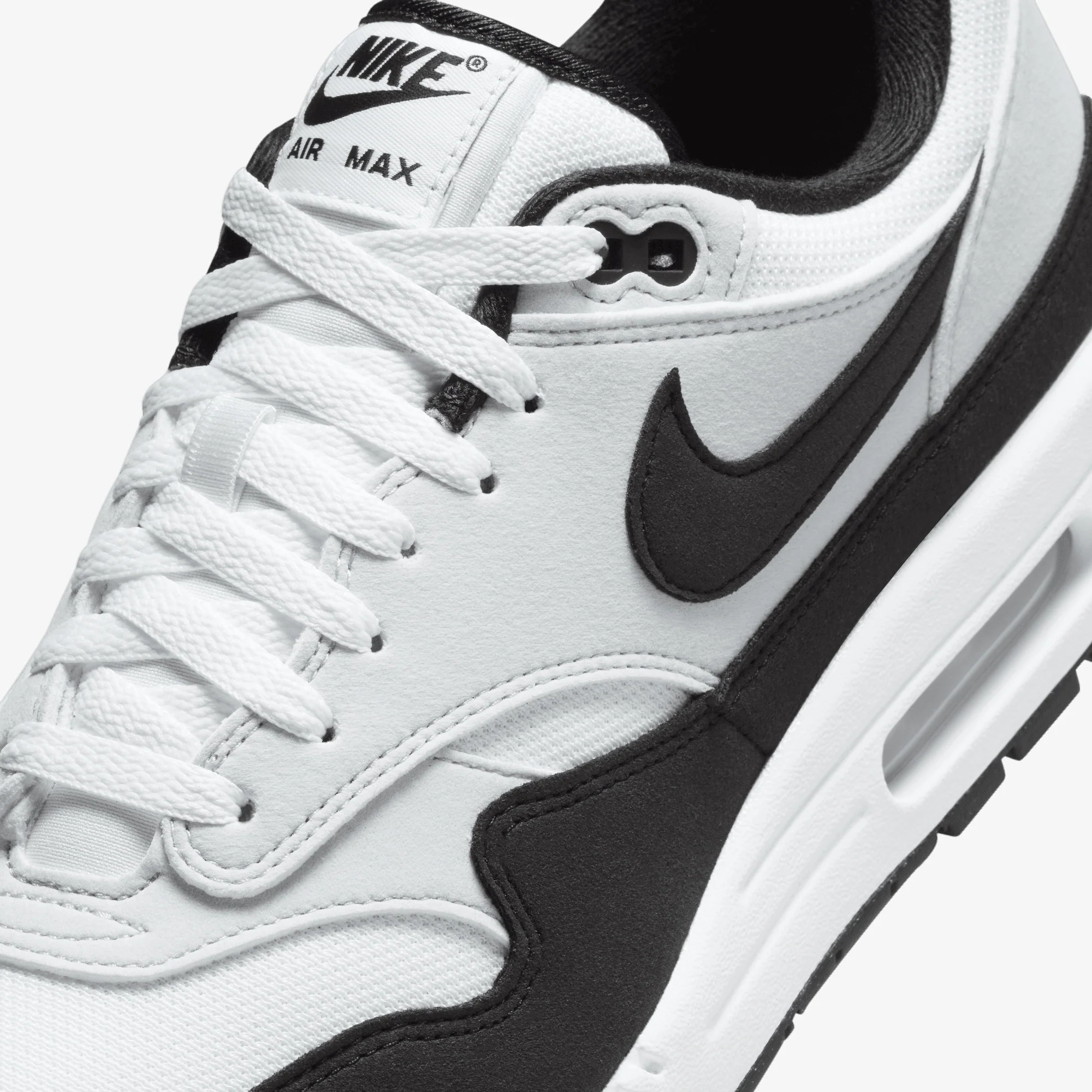 Nike | AIR MAX 1 { WHITE/BLACK-PURE PLATINUM - Image 4