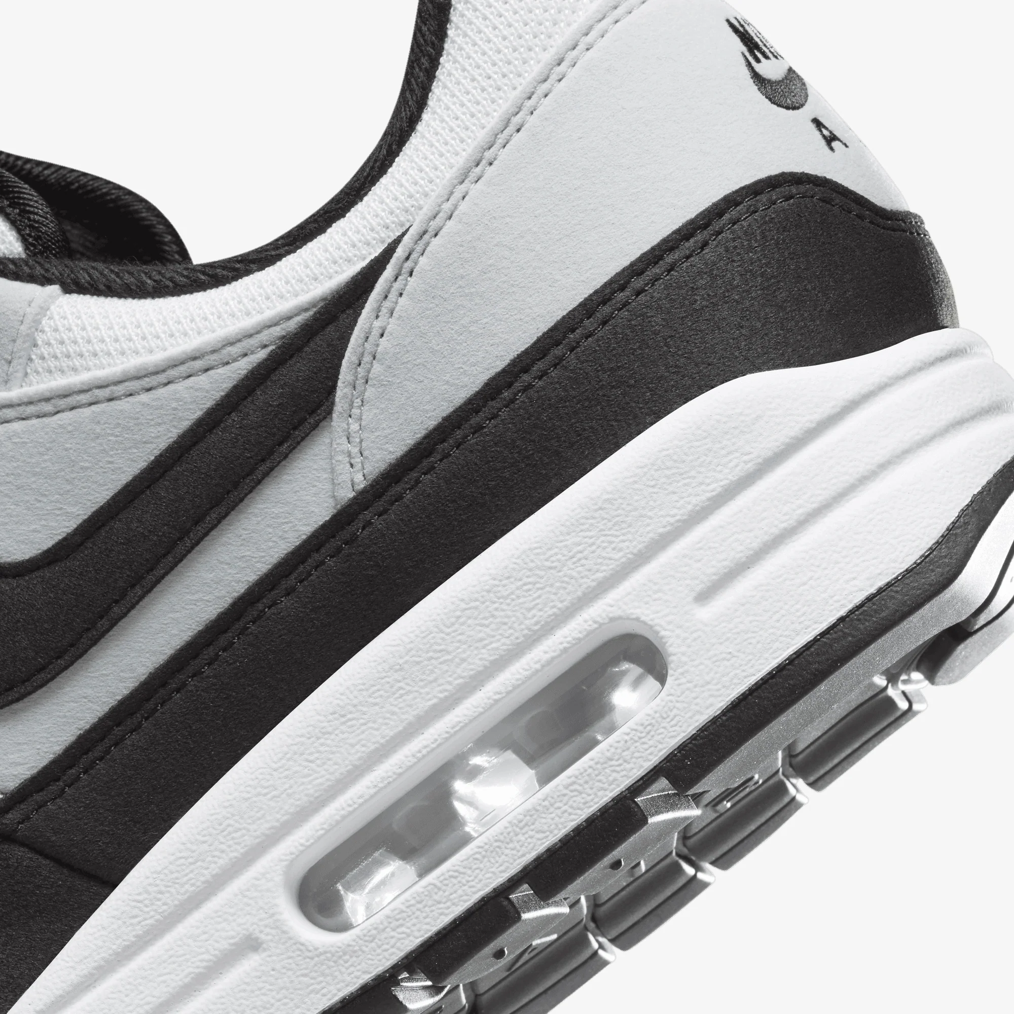 Nike | AIR MAX 1 { WHITE/BLACK-PURE PLATINUM - Image 5