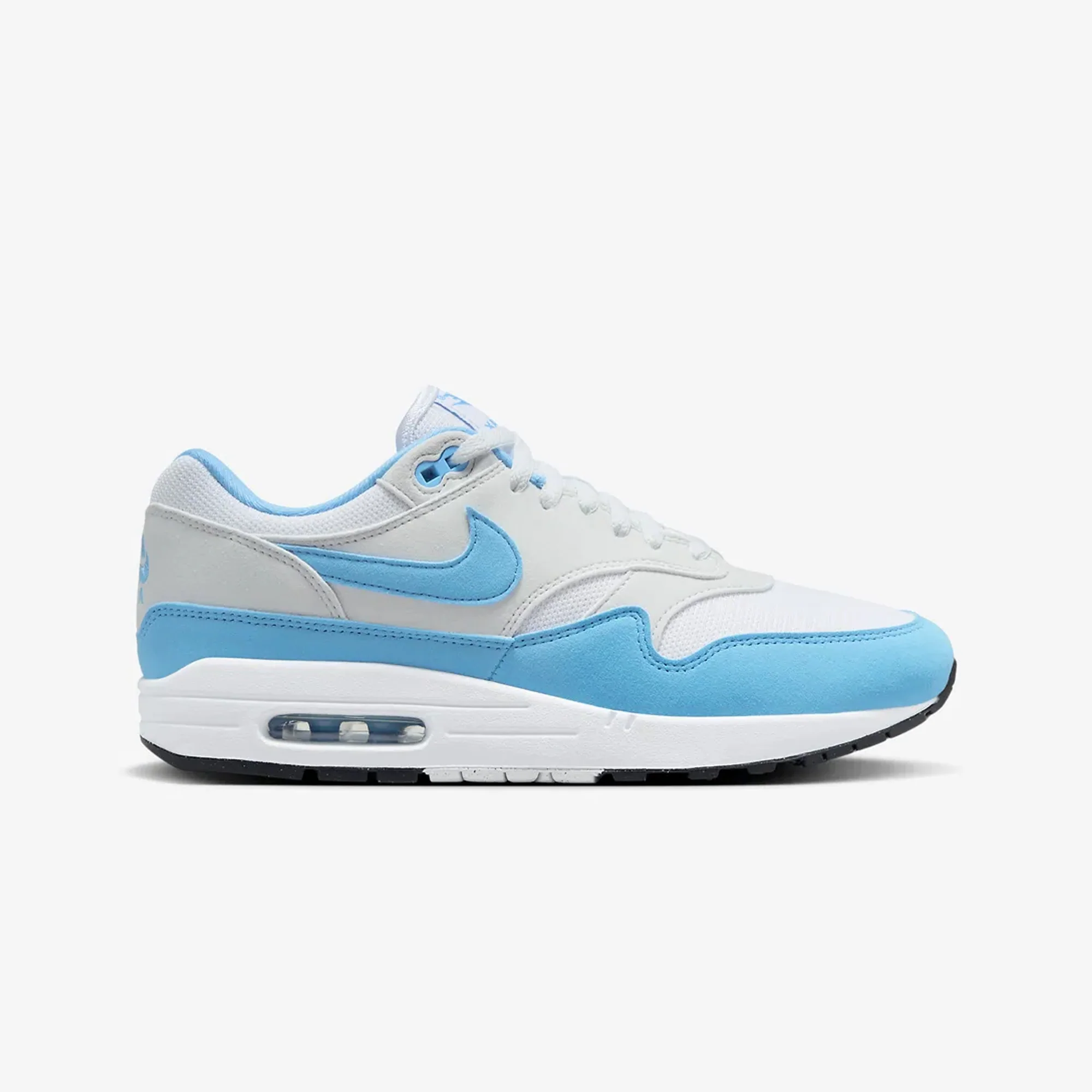 Nike | AIR MAX 1 { WHITE/UNIVERSITY BLUE-PHOTON DUST-BLACK