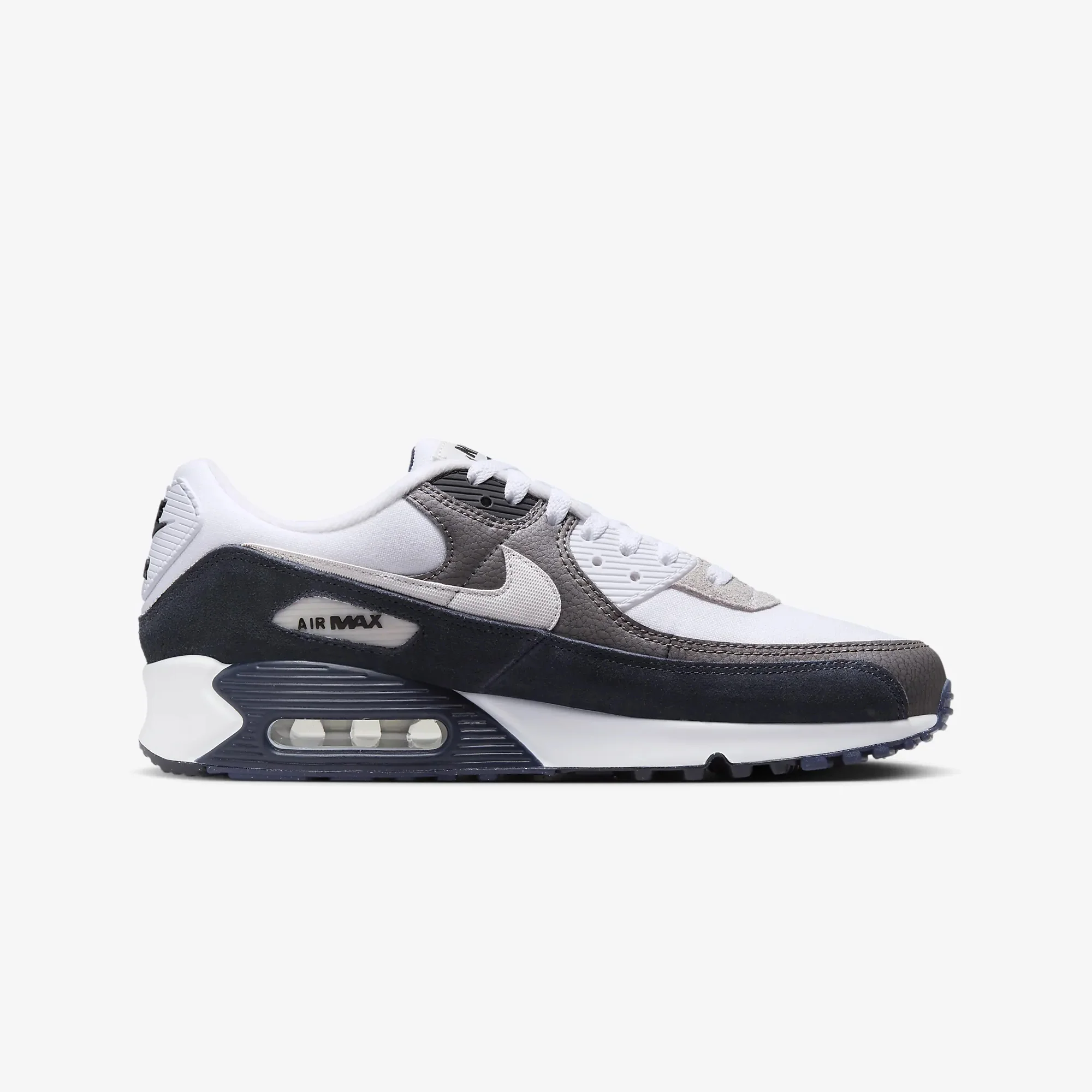 Nike | AIR MAX 90 { FLAT PEWTER/WHITE-BLACK-OBSIDIAN