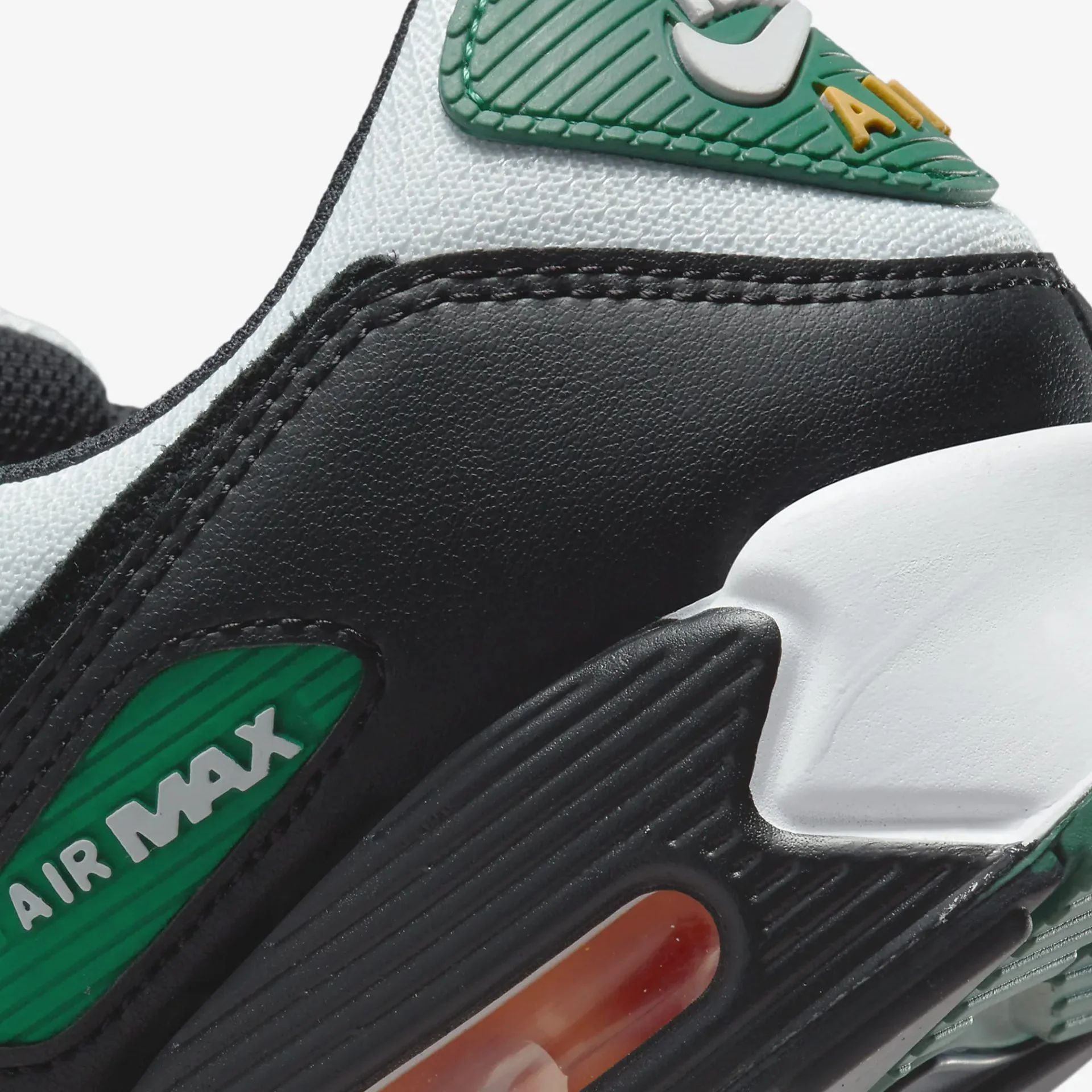 Nike | AIR MAX 90  { PURE PLATINUM /GORGE GREEN - Image 5