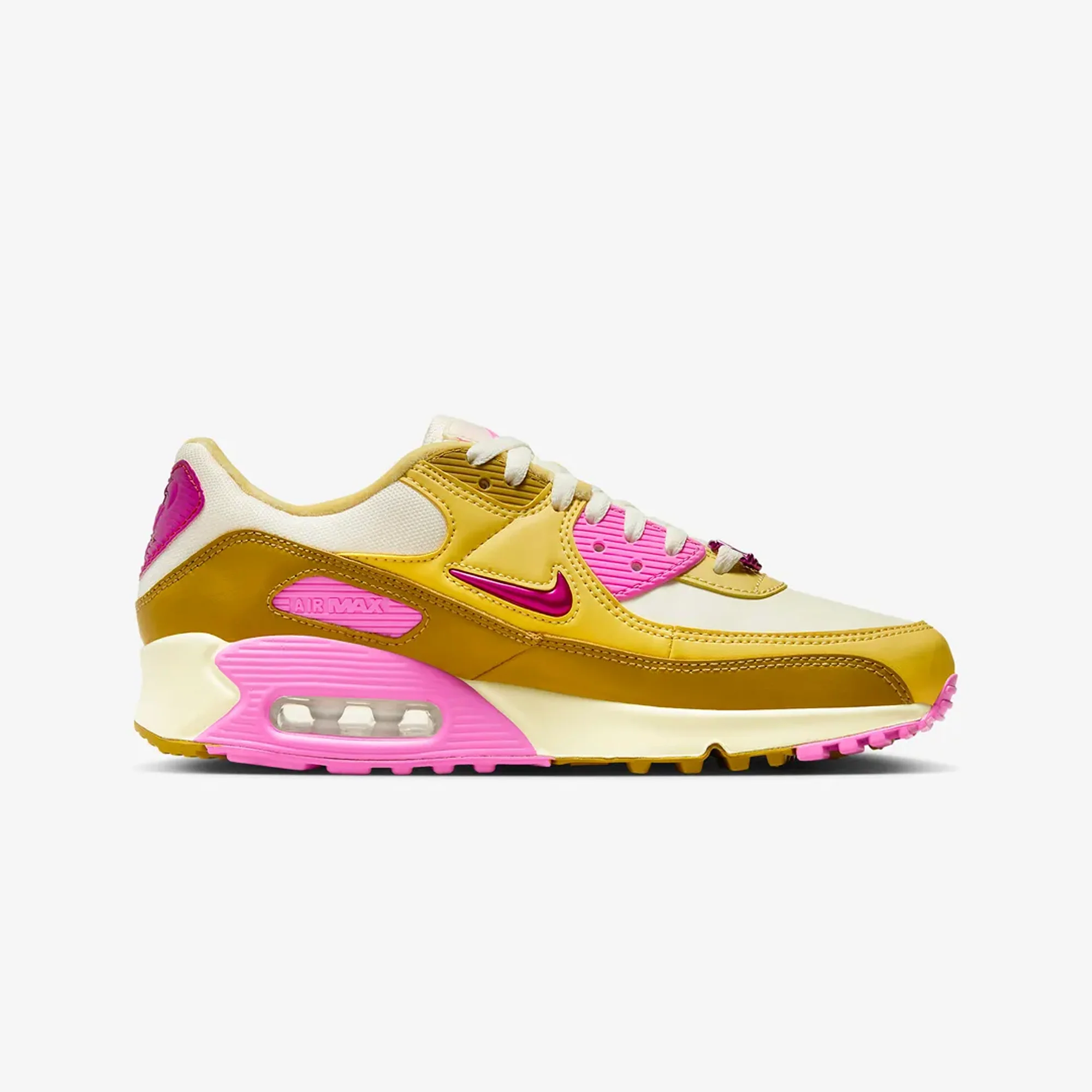Nike | AIR MAX 90 SE { COCONUT MILK/PLAYFUL PINK-SATURN GOLD