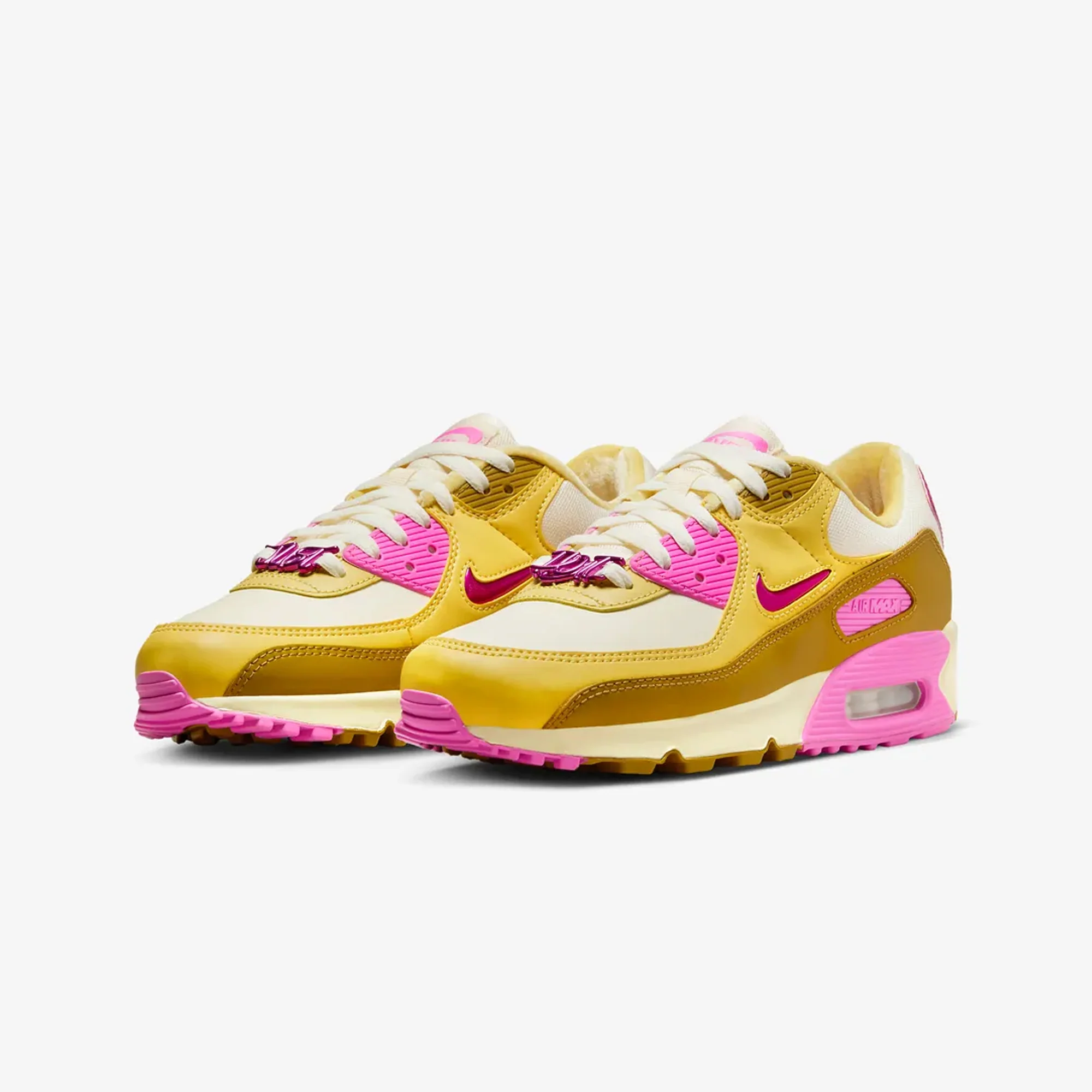 Nike | AIR MAX 90 SE { COCONUT MILK/PLAYFUL PINK-SATURN GOLD - Image 2
