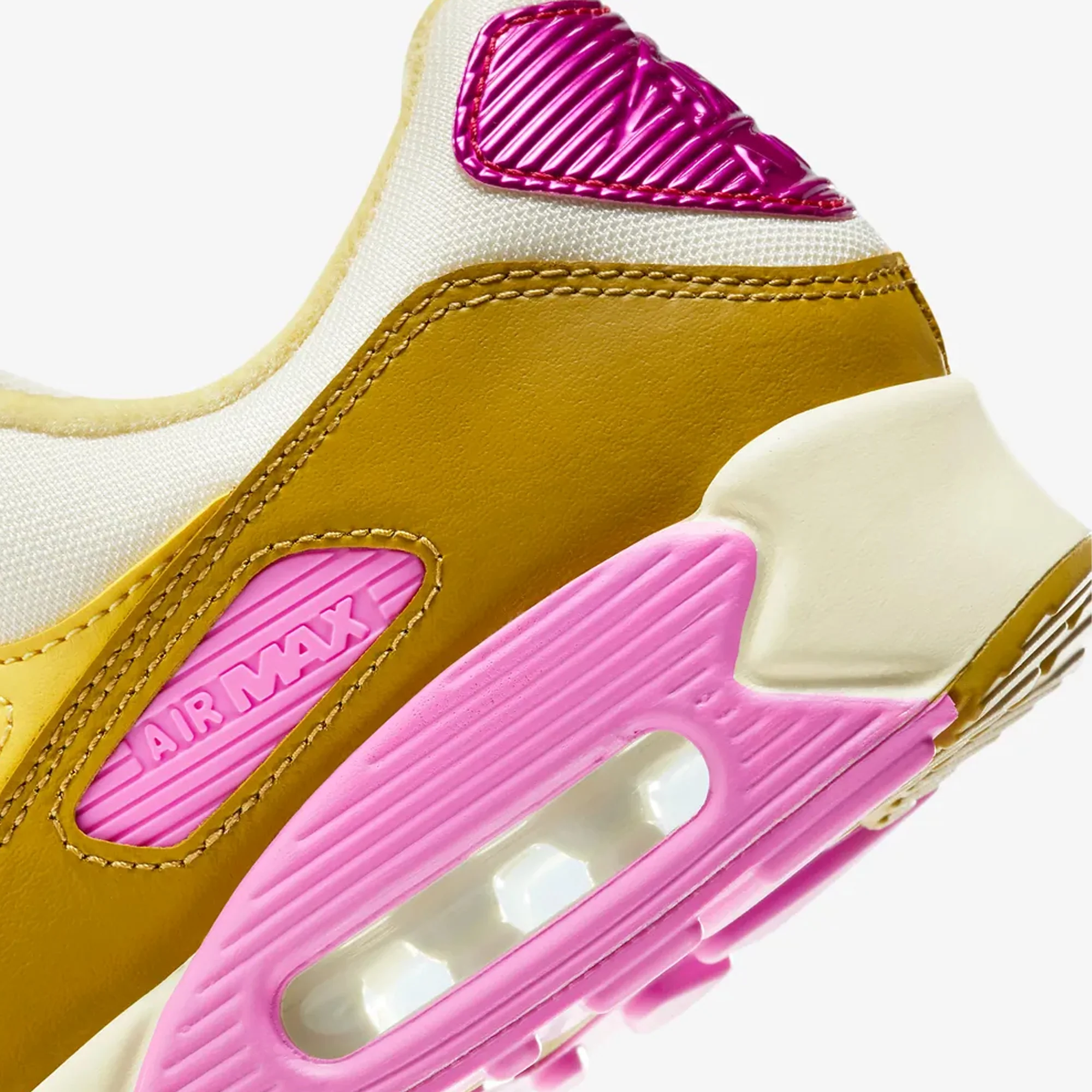 Nike | AIR MAX 90 SE { COCONUT MILK/PLAYFUL PINK-SATURN GOLD - Image 5