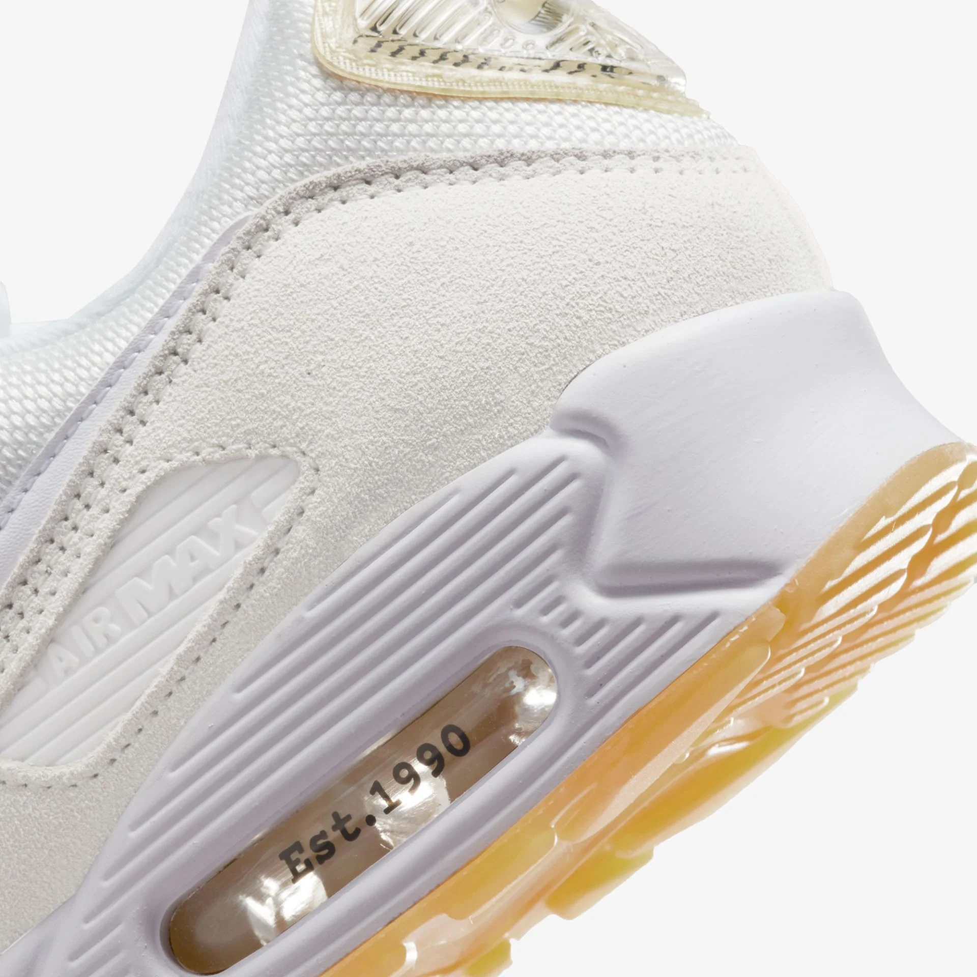 Nike | AIR MAX 90 SE  { SUMMIT WHITE/WHITE-WHITE-LEMON WASH - Image 5