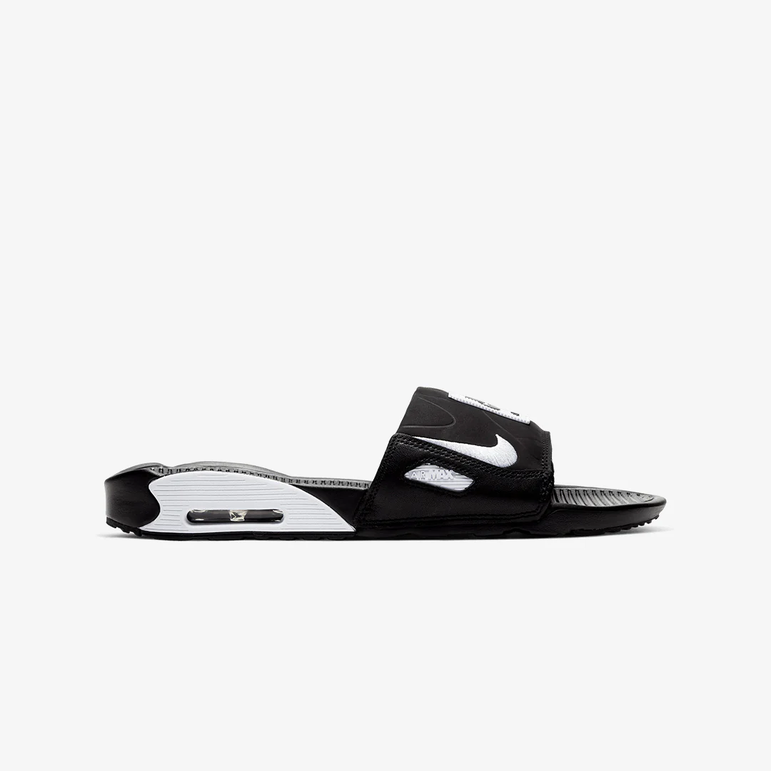 Nike | AIR MAX 90 SLIDES { BLACK/WHITE