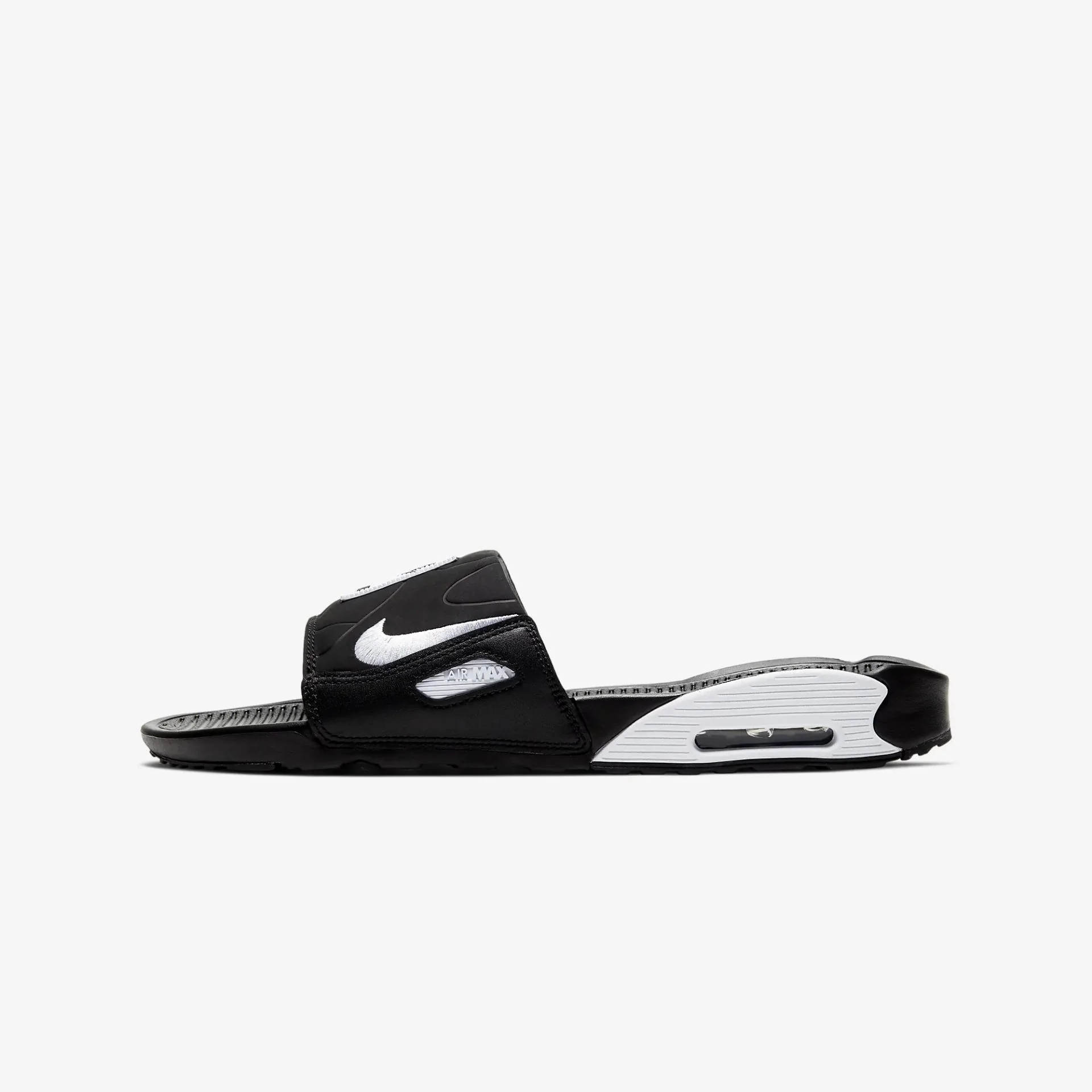 Nike | AIR MAX 90 SLIDES { BLACK/WHITE - Image 3