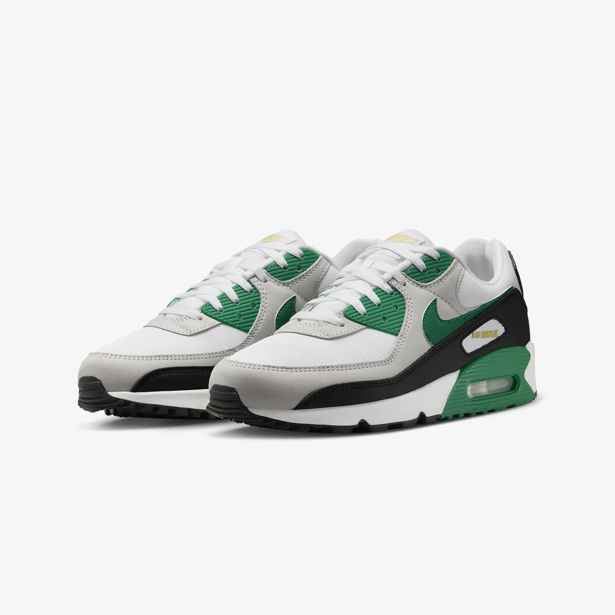 Nike | AIR MAX 90 { WHITE/MALACHITE-BLACK-MALACHITE - Image 2