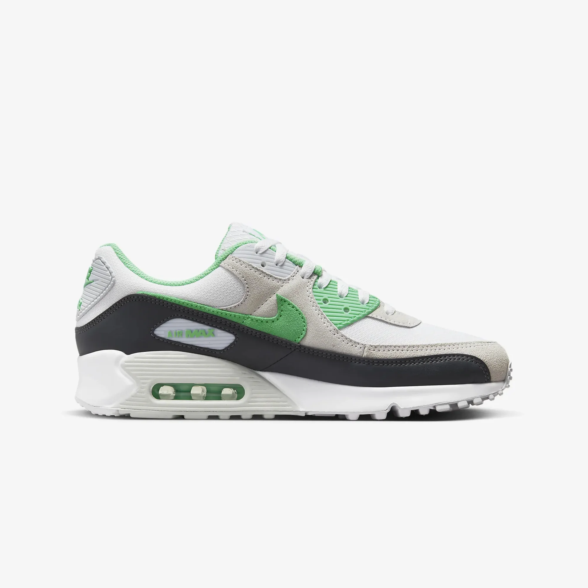 Nike | AIR MAX 90 { WHITE/SPRING GREEN-ANTHRACITE