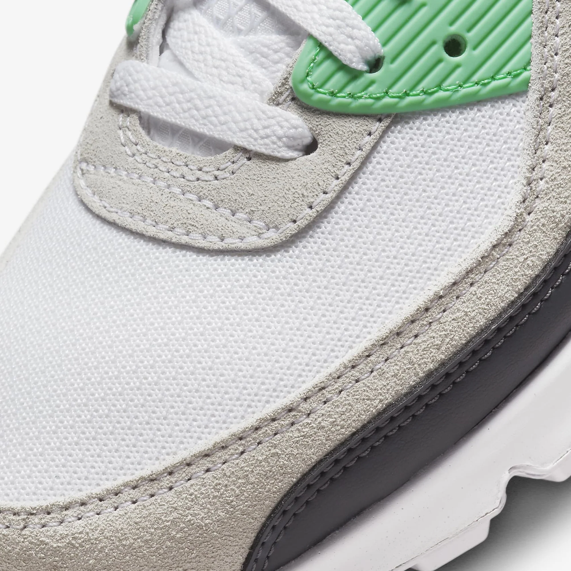 Nike | AIR MAX 90 { WHITE/SPRING GREEN-ANTHRACITE - Image 4