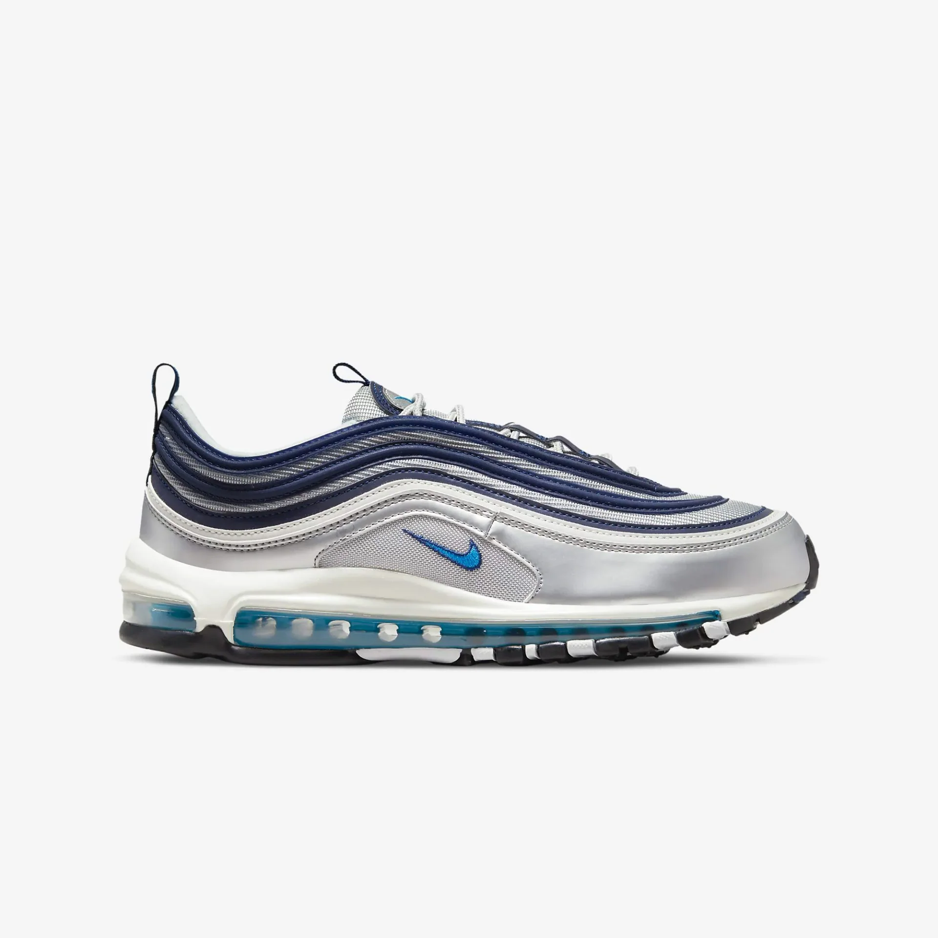 Nike | AIR MAX 97 { METALLIC SILVER/MIDNIGHT NAVY