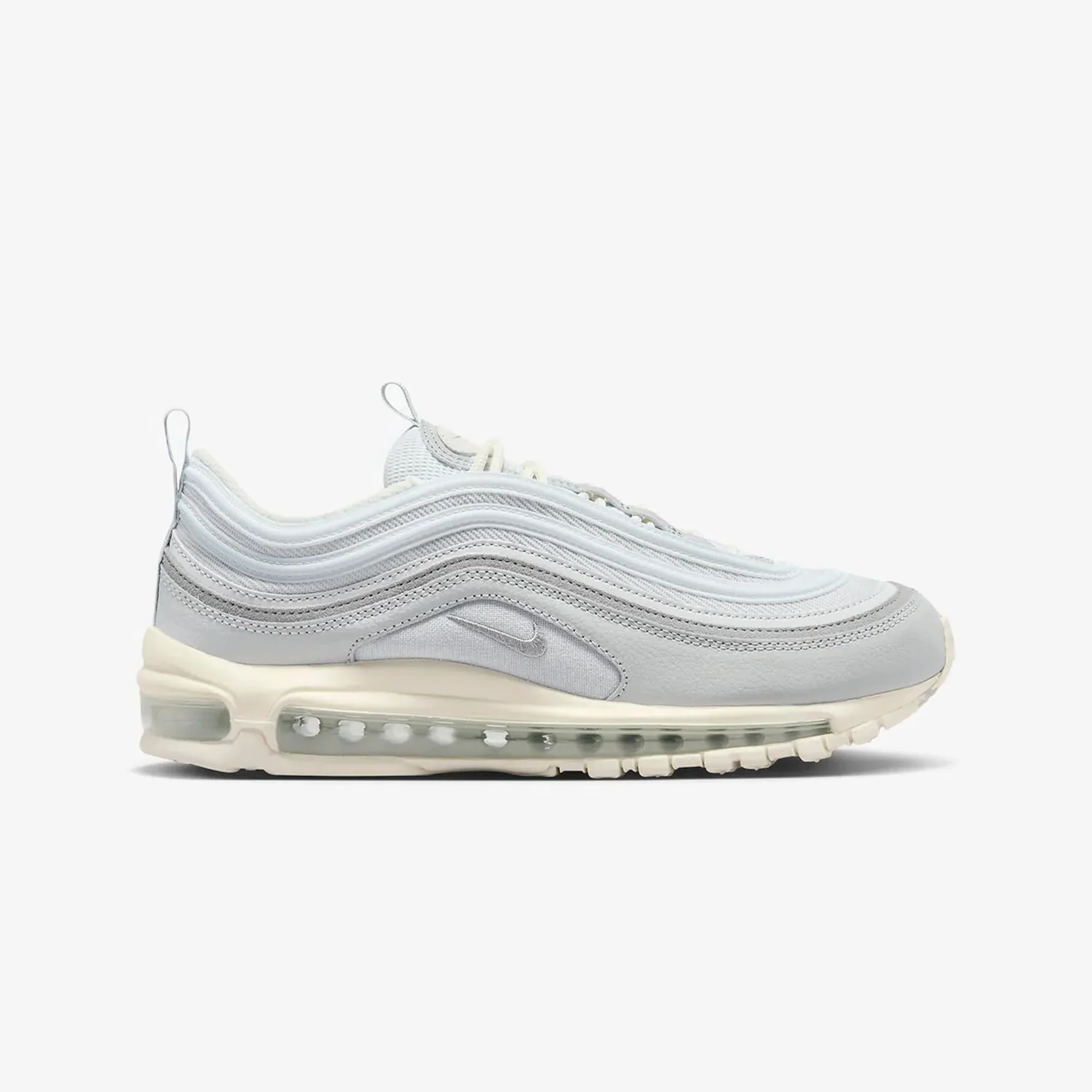 Nike | AIR MAX 97 { PURE PLATINUM/WOLF GREY-WOLF GREY-SAIL