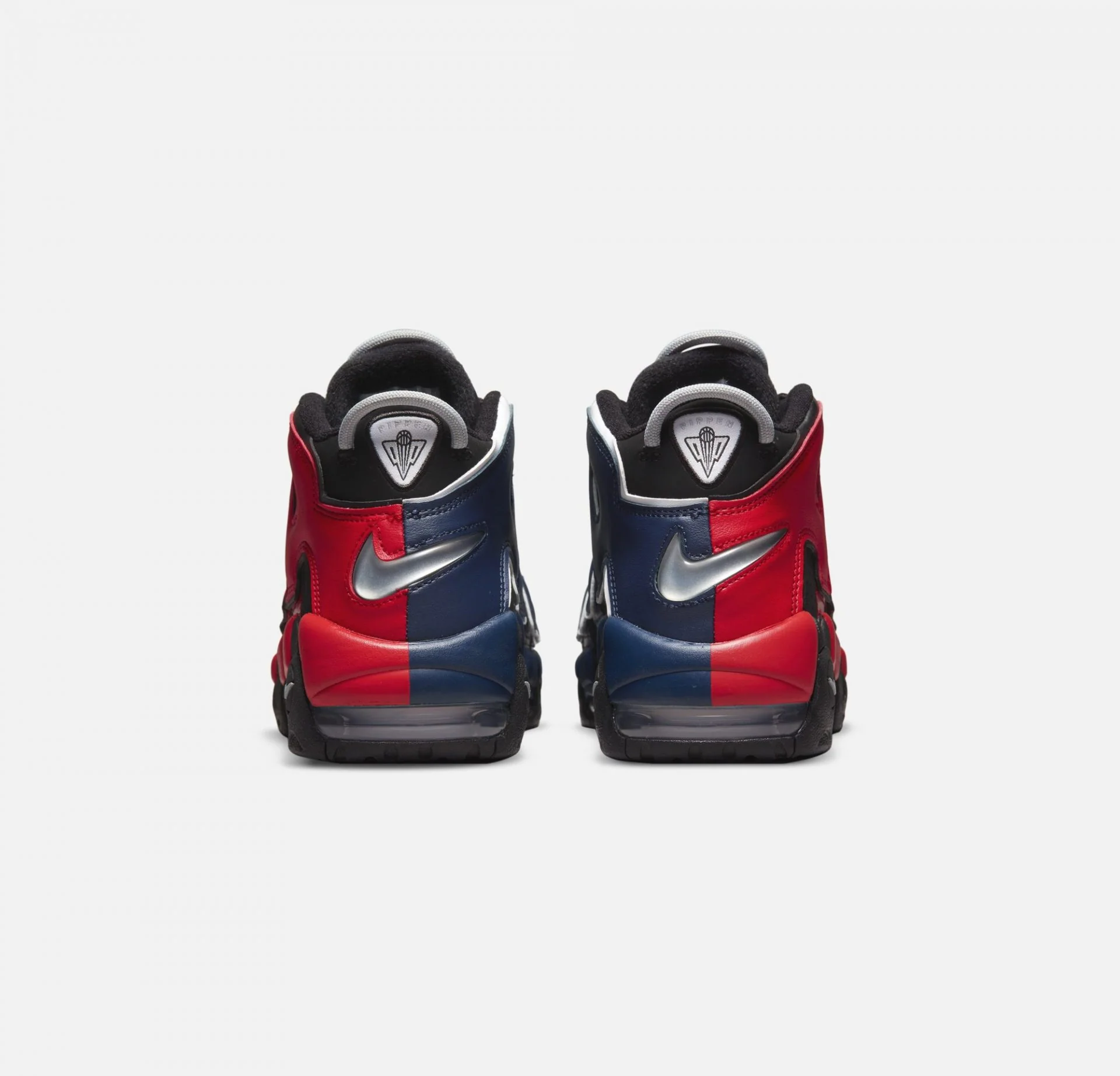 Nike | AIR MORE UPTEMPO '96 { BLACK / UNIVERSITY RED - Image 5