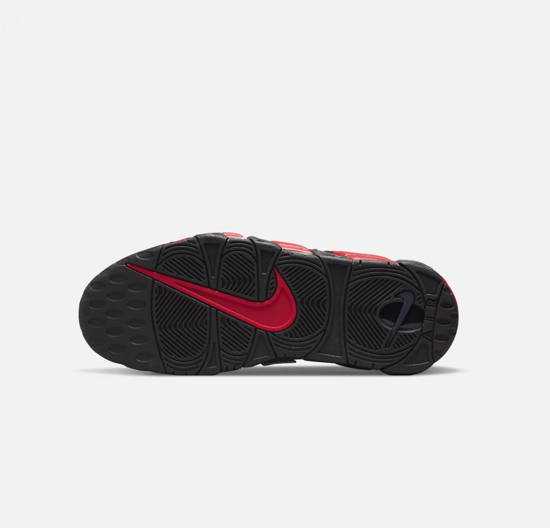 Nike | AIR MORE UPTEMPO '96 { BLACK / UNIVERSITY RED - Image 6