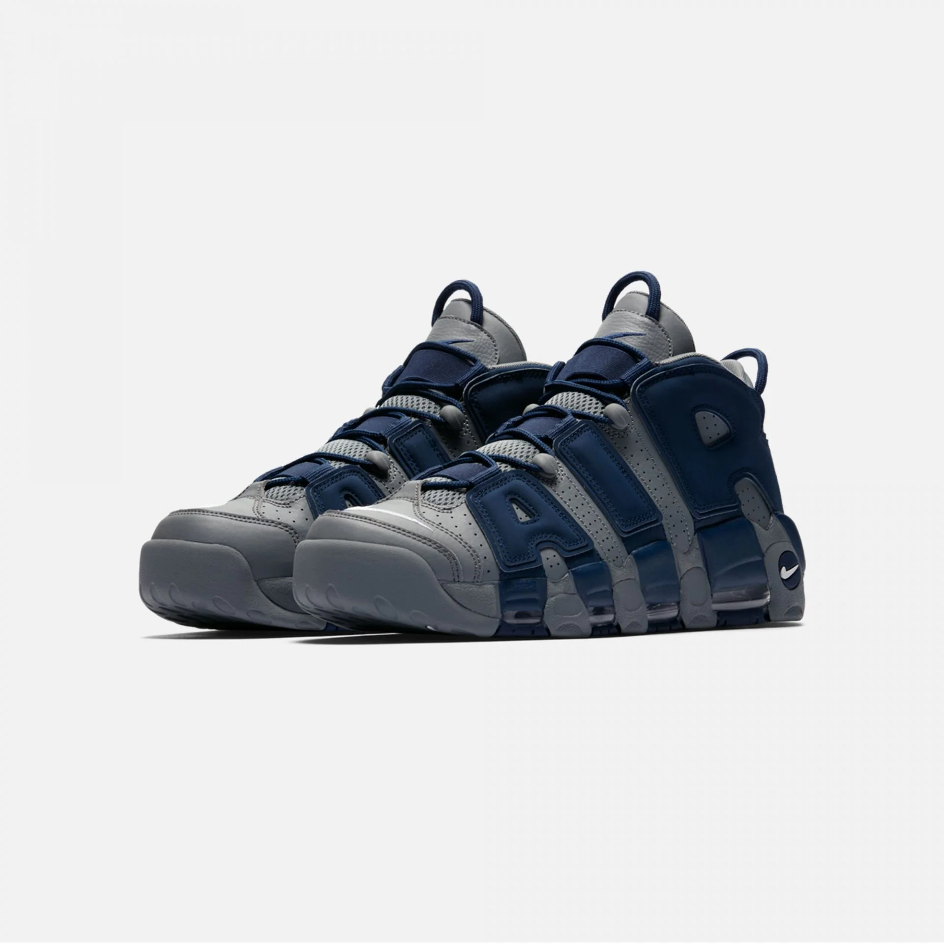 Nike | AIR MORE UPTEMPO '96 COOL GREY/MIDNIGHT NAVY - Image 2