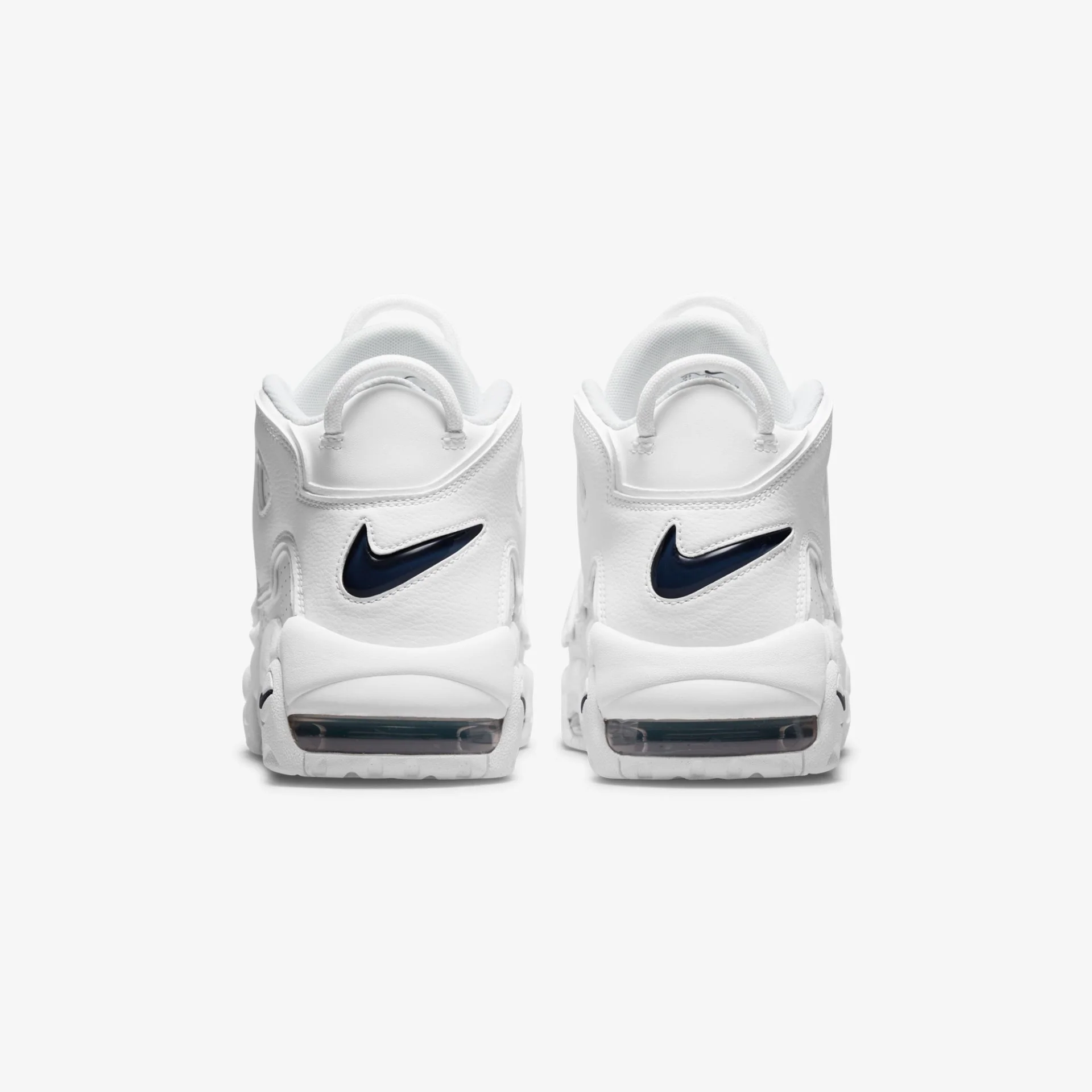 Nike | AIR MORE UPTEMPO 96 { WHITE / MIDNIGHT NAVY - Image 3