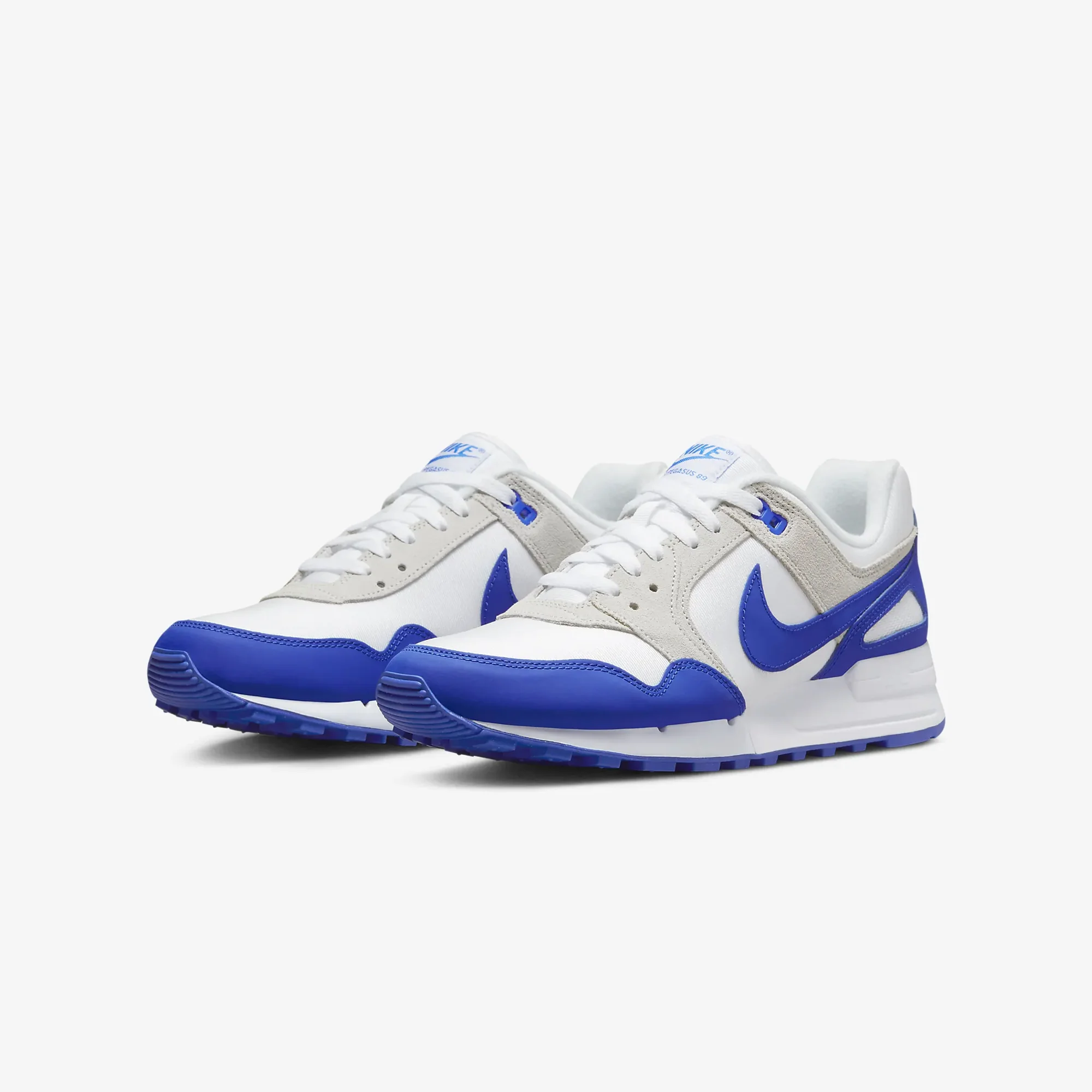 Nike | AIR PEGASUS '89 { WHITE/RACER BLUE-PHOTON DUST - Image 2