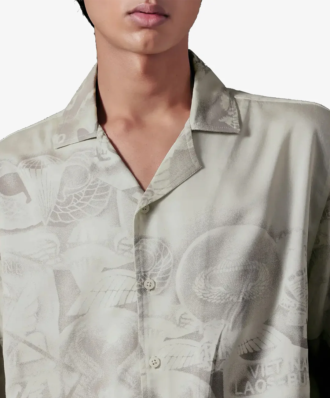 ALMOST GODS | AEGIS RELAXED SHIRT { BROWN - Image 3