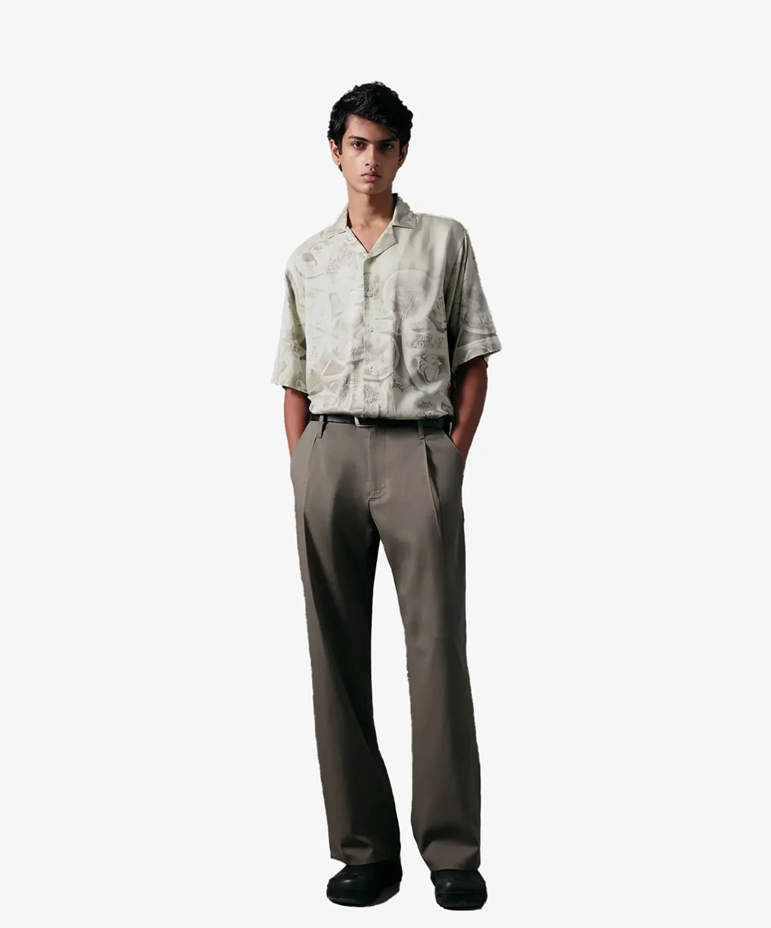 ALMOST GODS | AEGIS RELAXED SHIRT { BROWN - Image 5