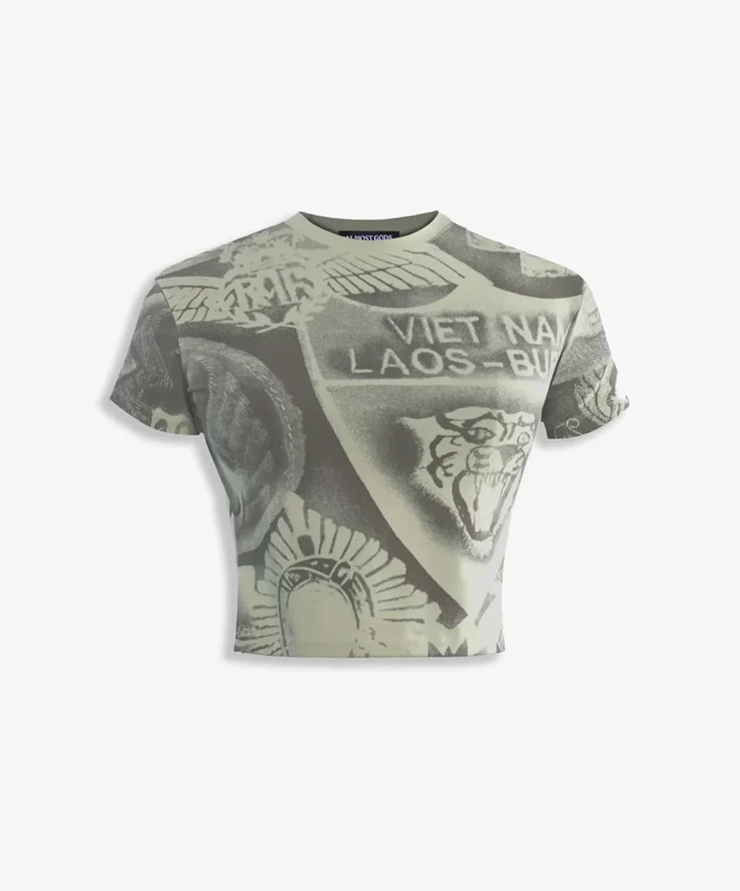 ALMOST GODS | AEGIS RELAXED TEE { GREEN HAZE - Image 3