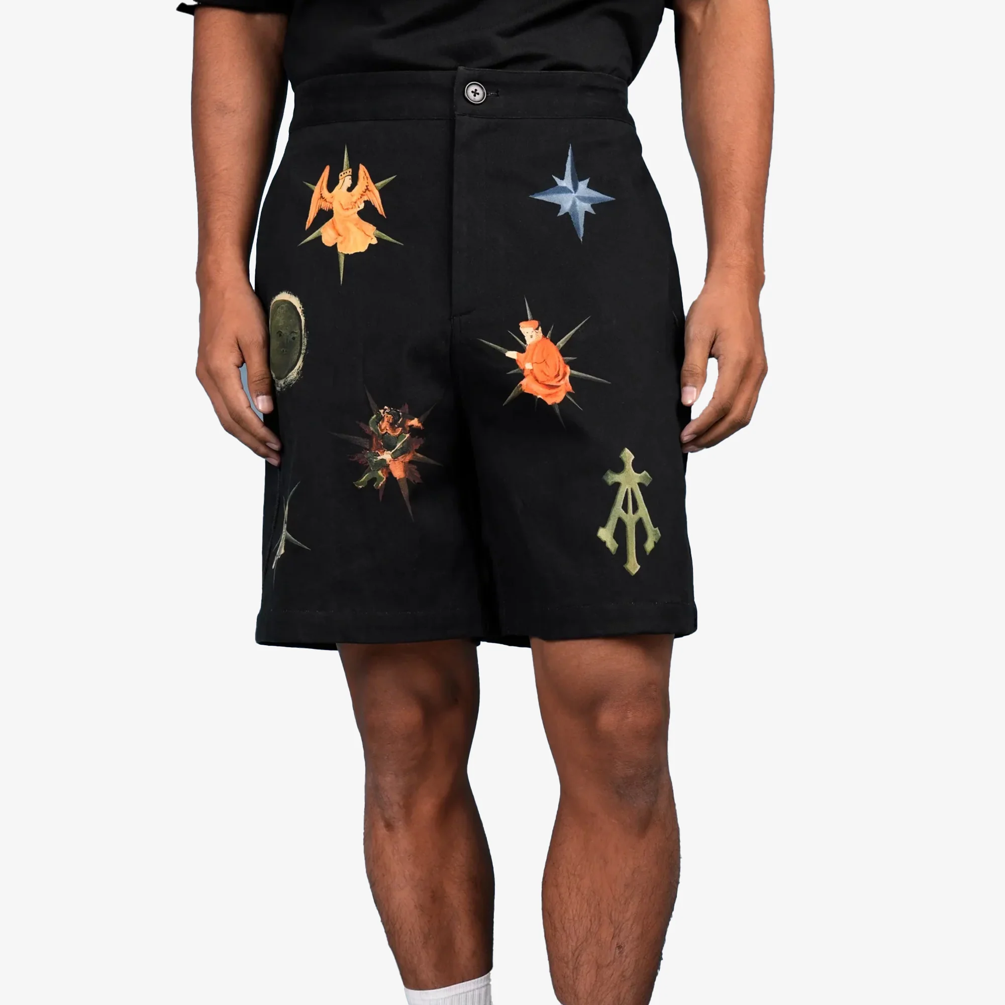 ALMOST GODS | ALCHEMICAL SYMBOL SHORTS { BLACK - Image 4