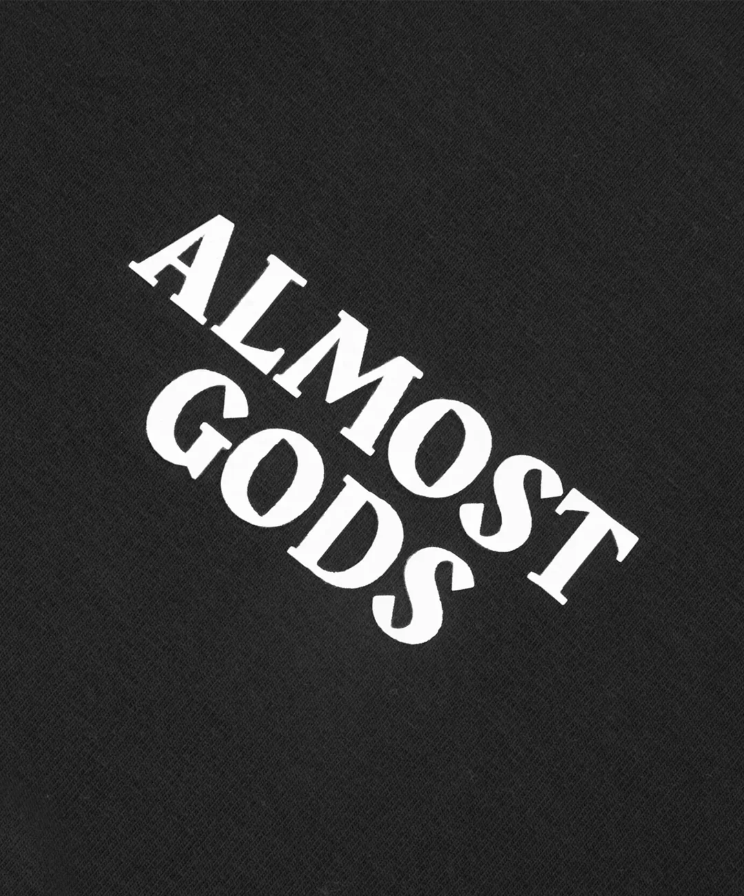 ALMOST GODS | ALMOST GODS LOGO TEE { BLACK - Image 5
