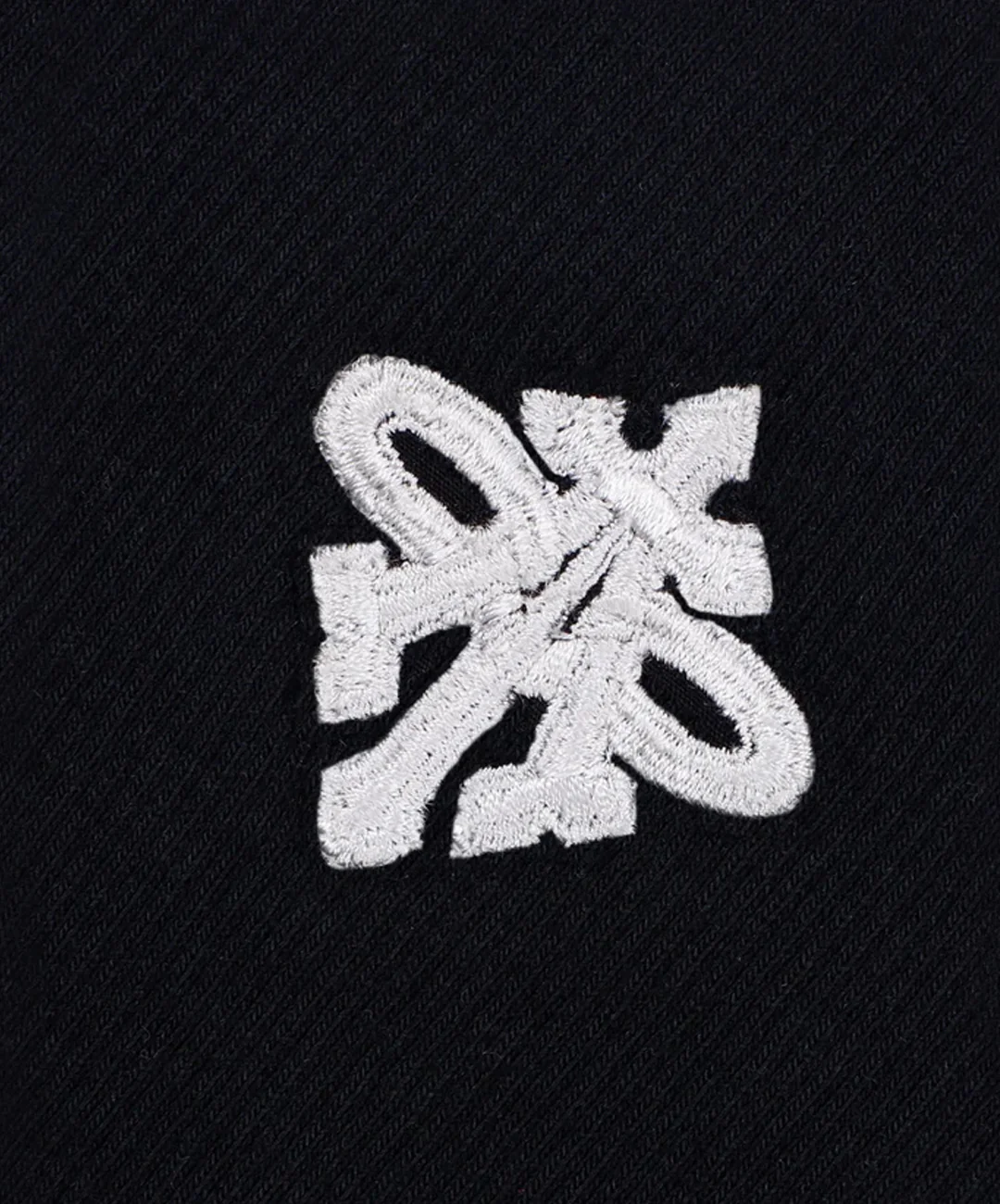 ALMOST GODS | ALPHA CROSS RIBBED TANK { BLACK - Image 6