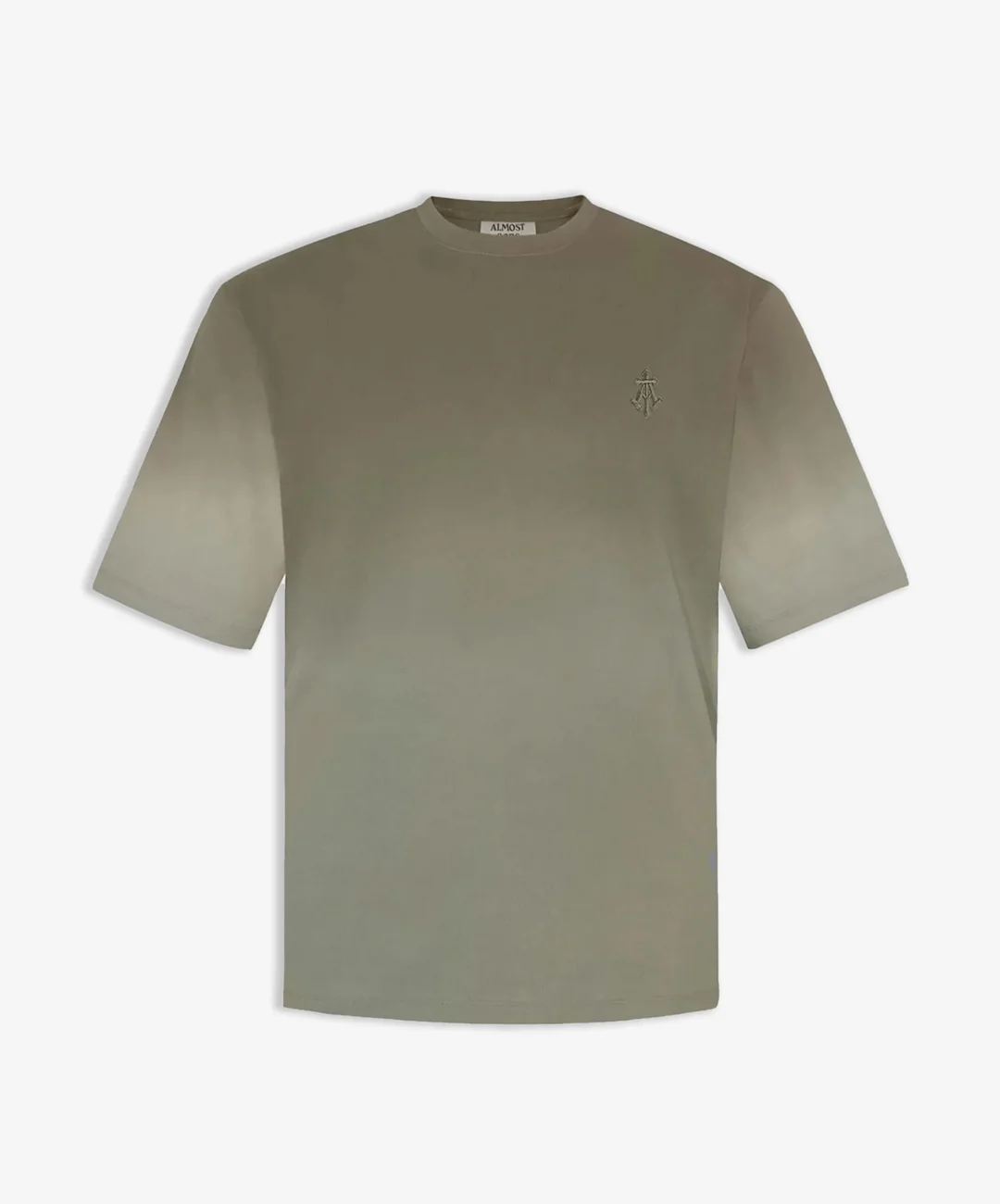 ALMOST GODS | ALPHA CROSS TEE IN DIP { DYE GREEN - Image 3